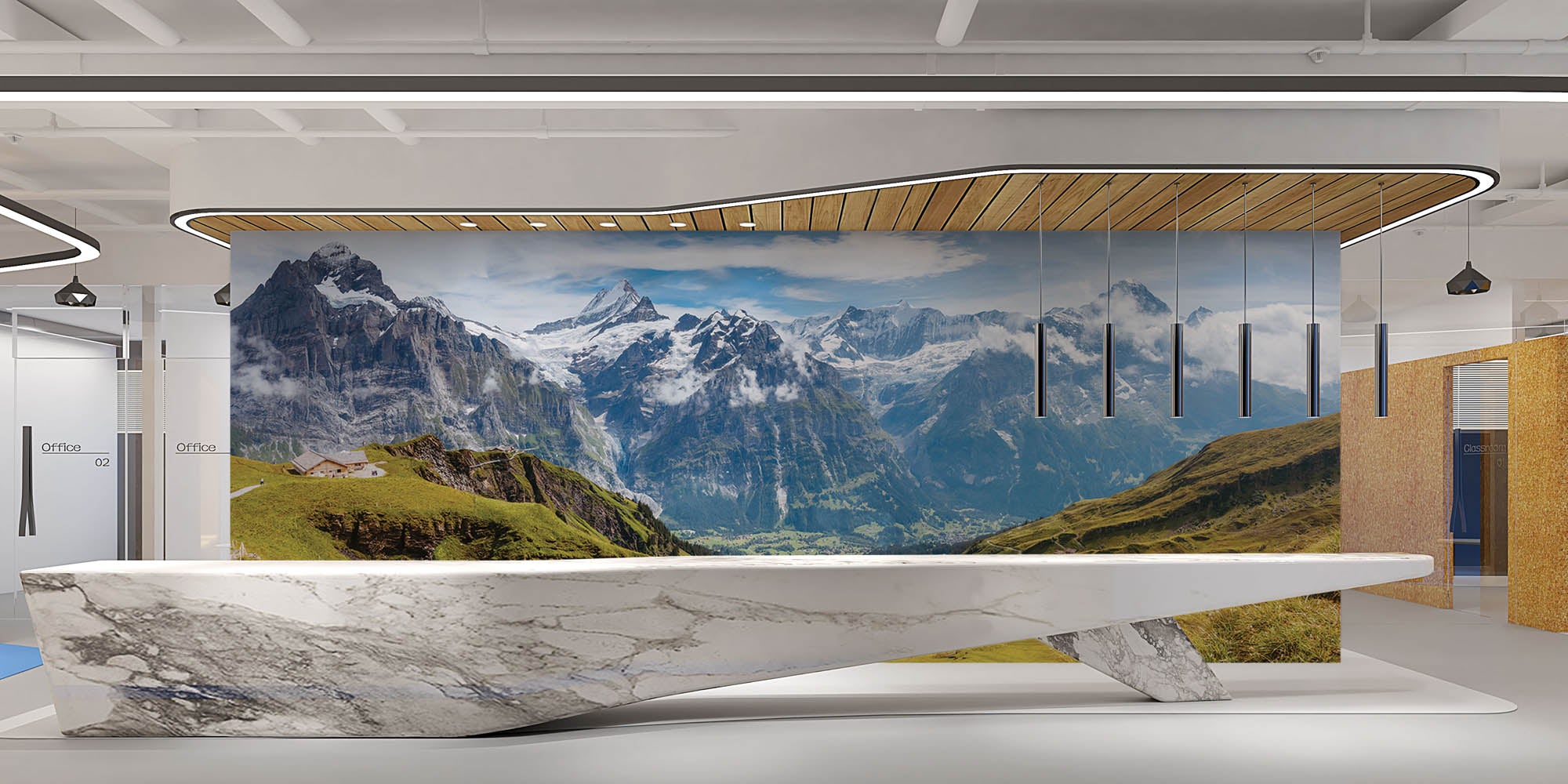 Grindelwald vallei  - LW00135 Fotobehang