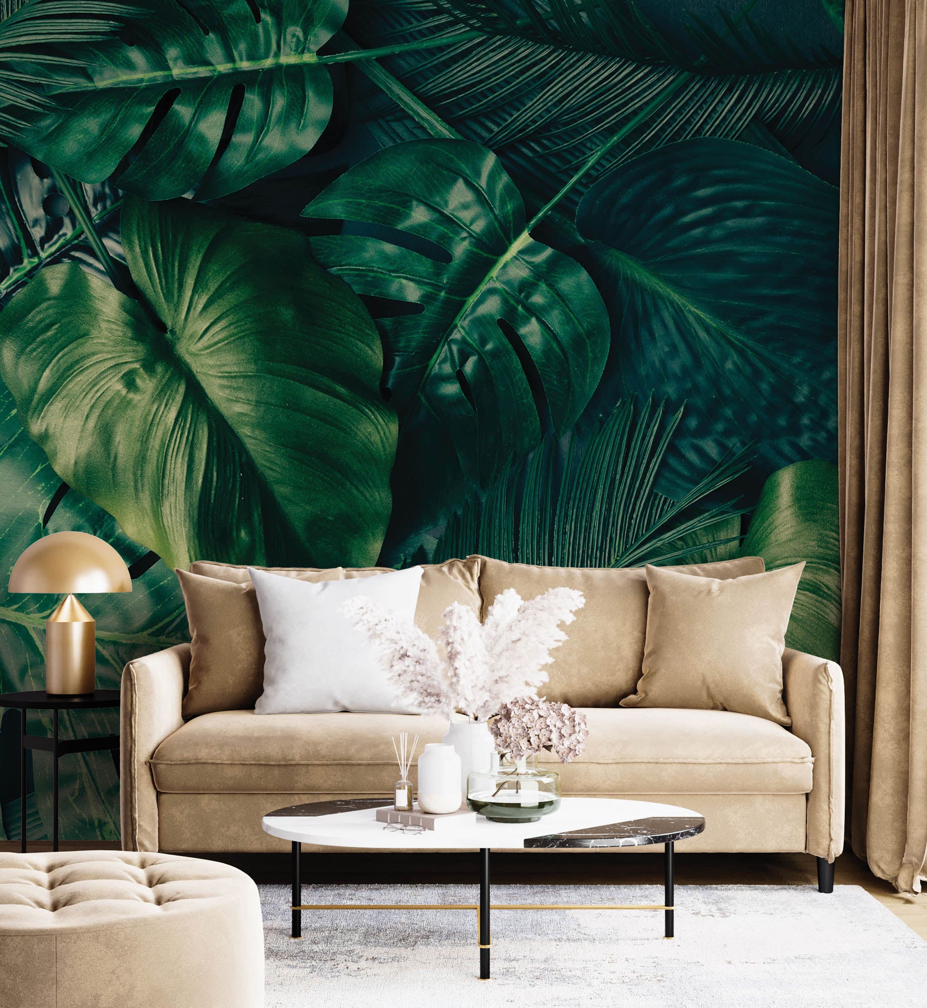 Groene bladeren - LW00273 Fotobehang