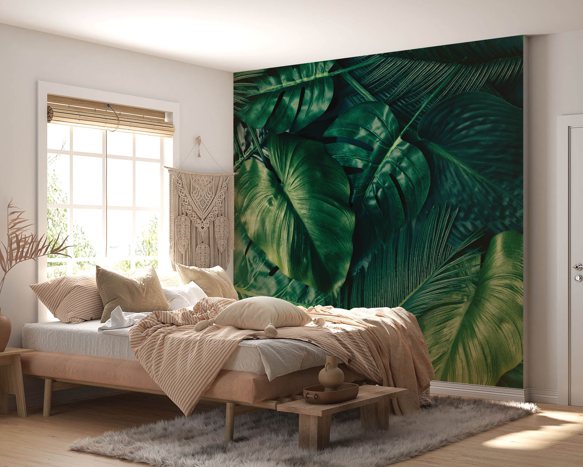 Groene bladeren - LW00273 Fotobehang