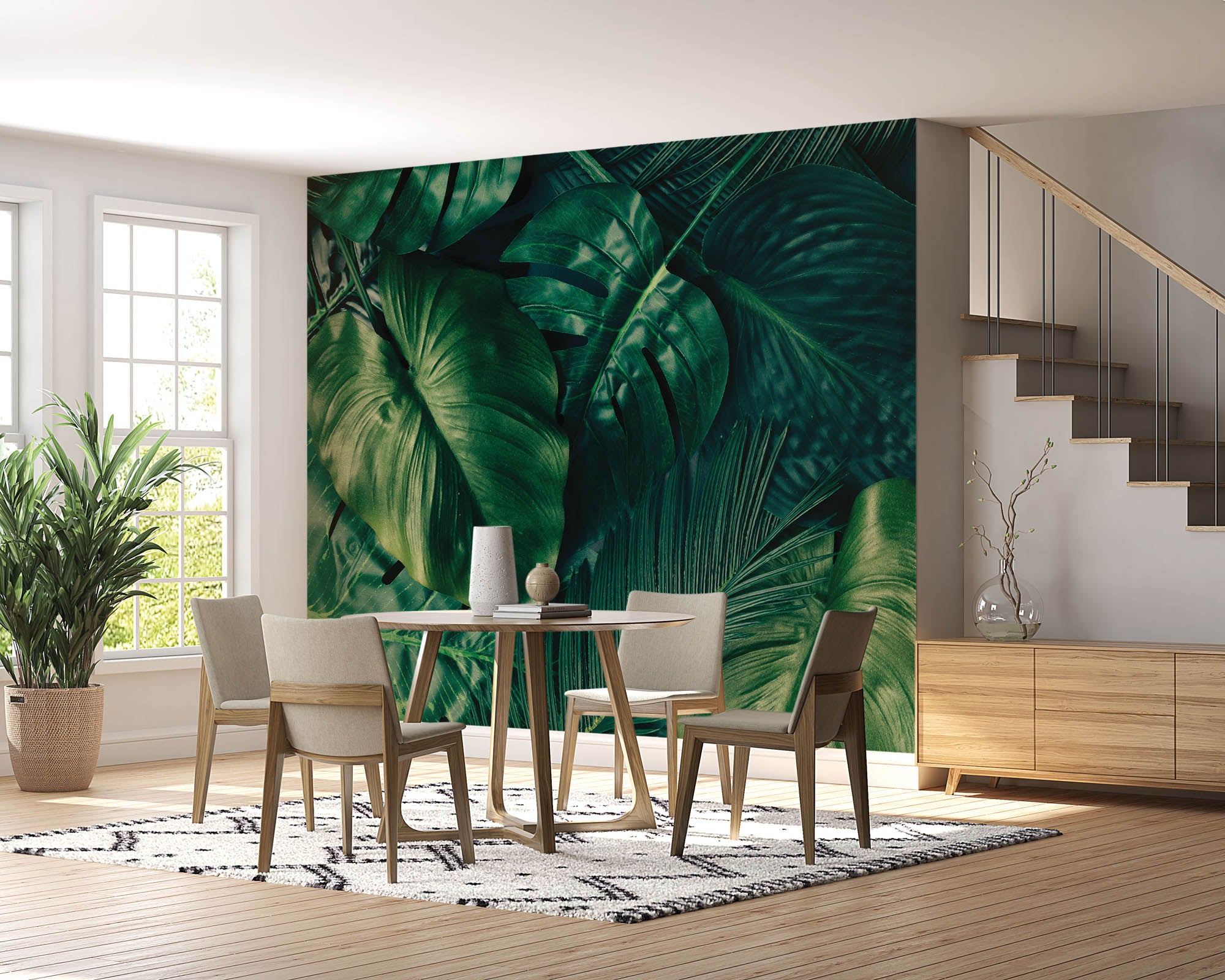 Groene bladeren - LW00273 Fotobehang