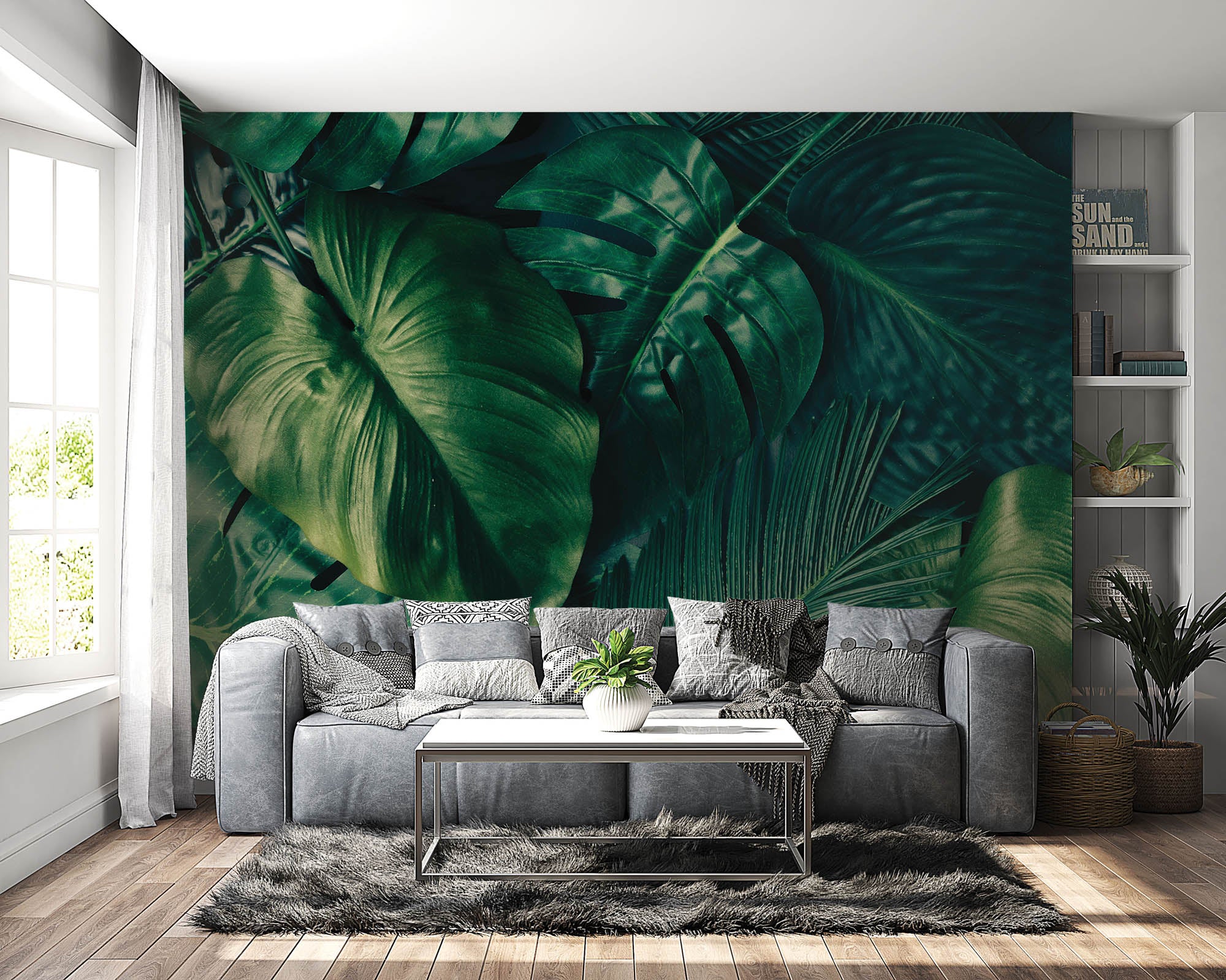 Groene bladeren - LW00273 Fotobehang