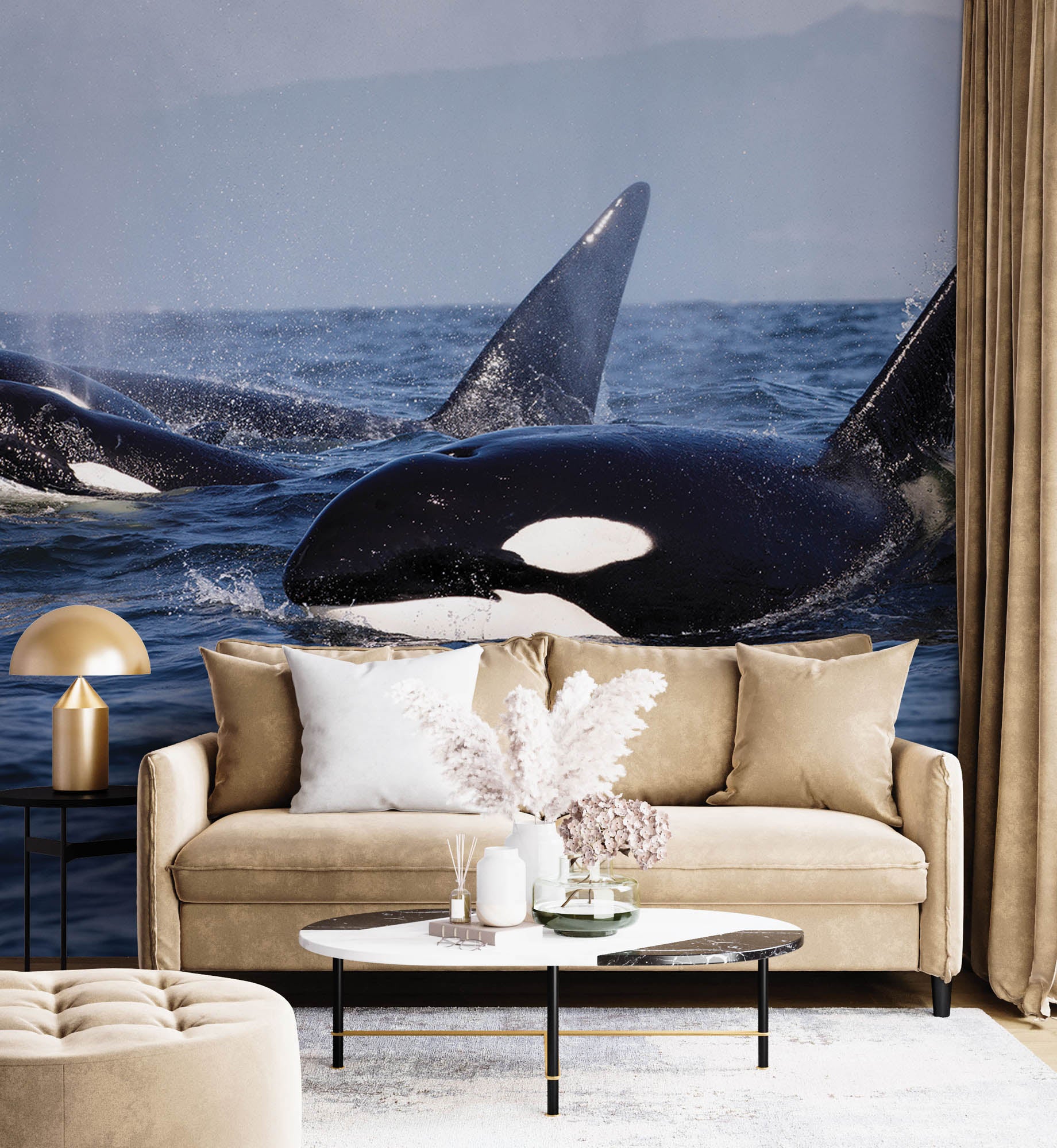 Groepje orka's   - LW00197 Fotobehang