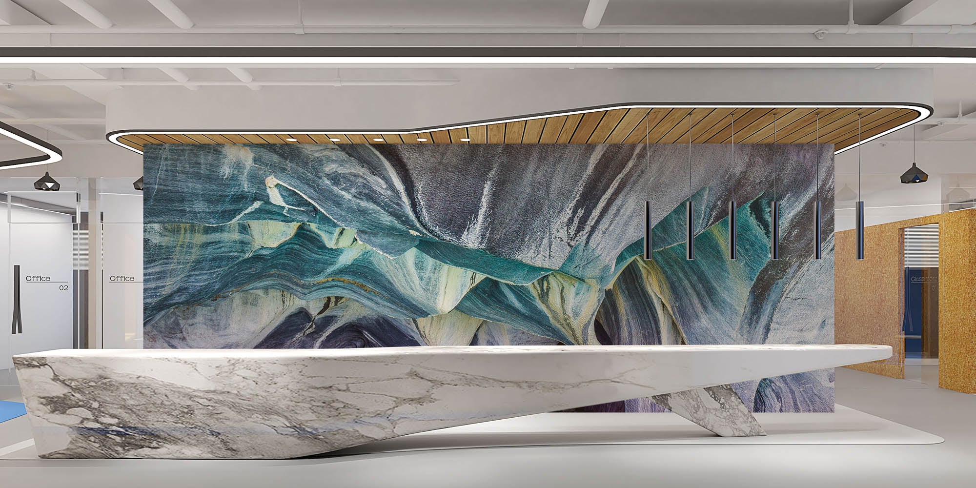 Grot van marmer - LW00294 Fotobehang