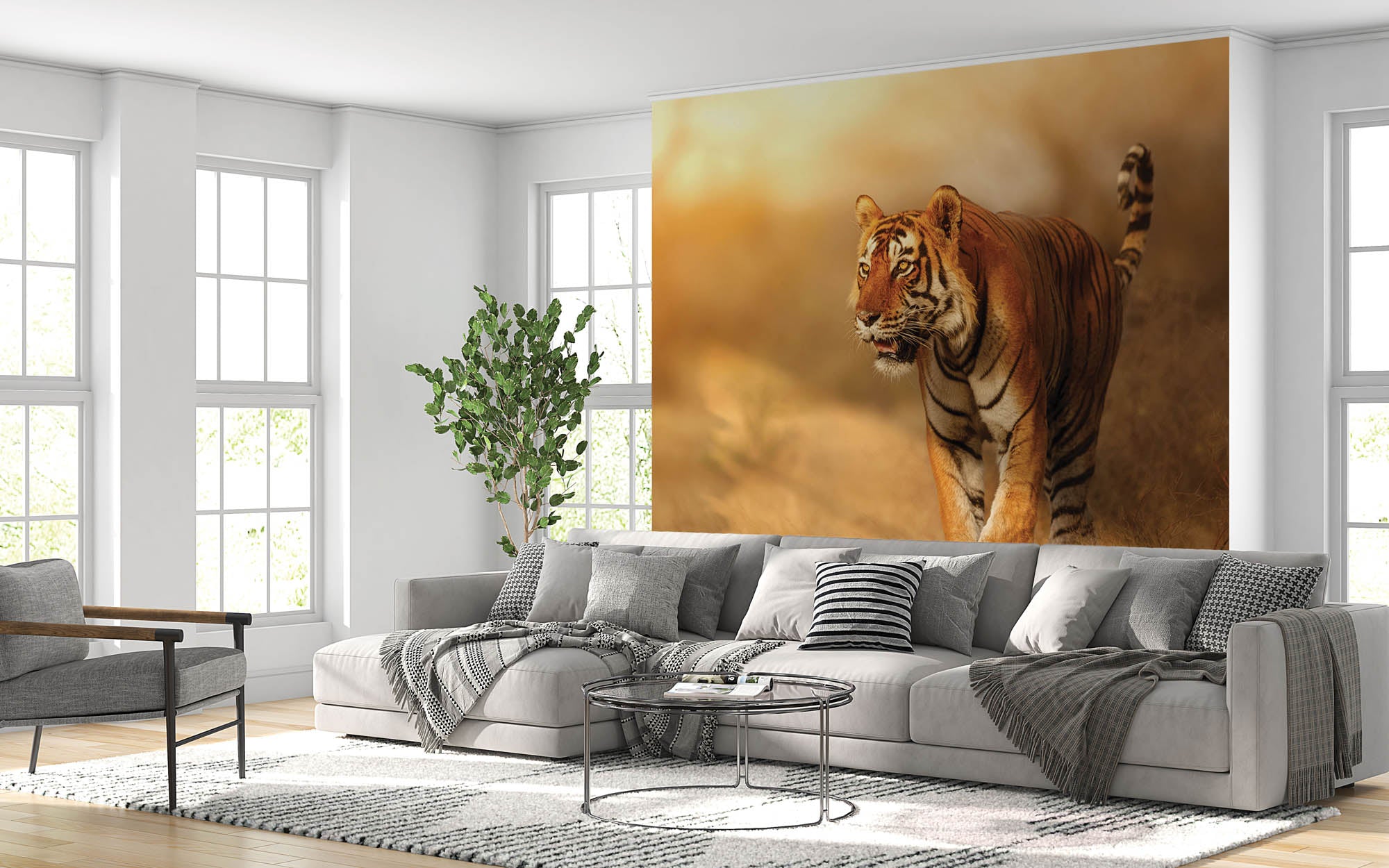 Grote tijger - LW00183 Fotobehang