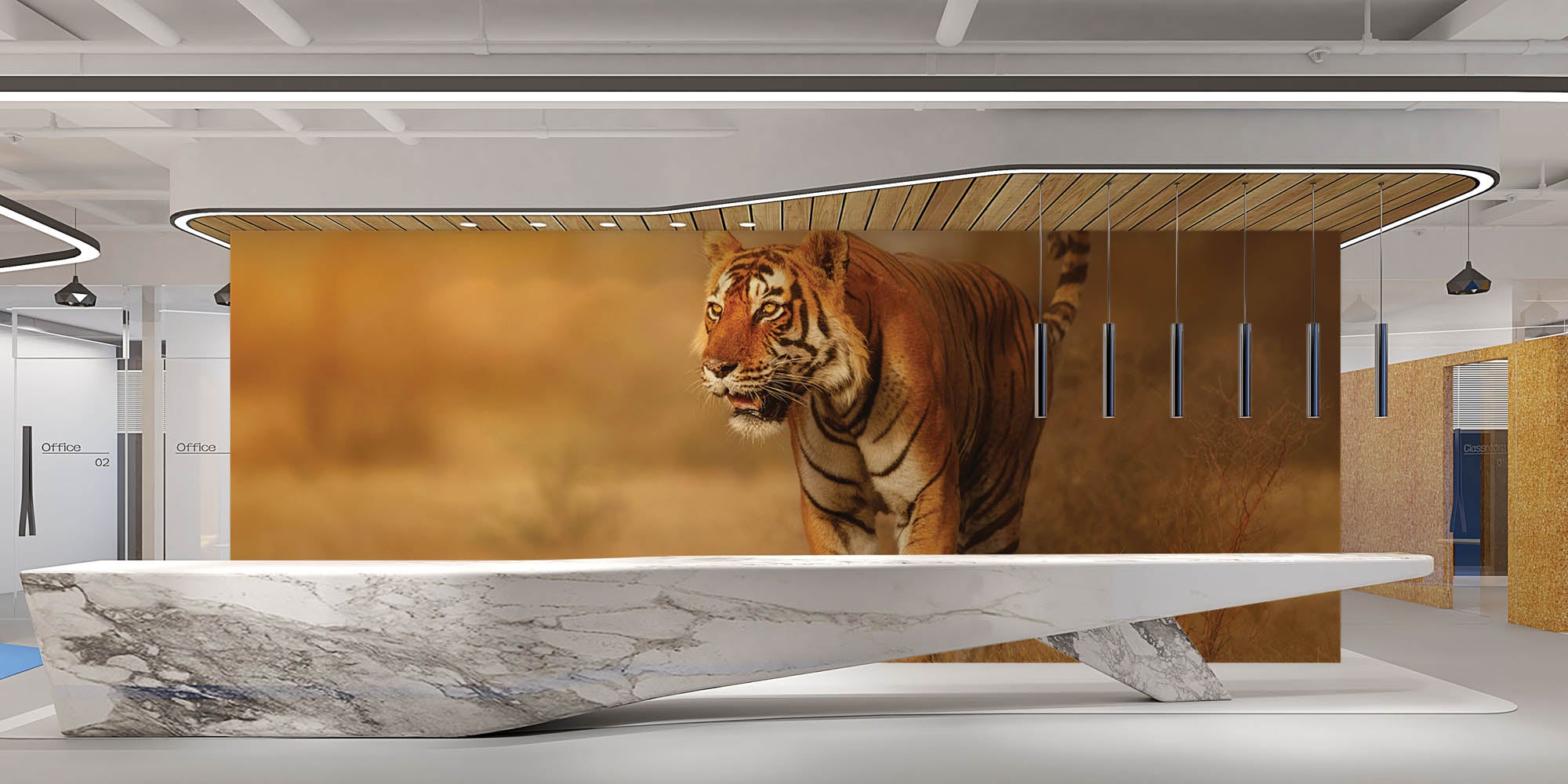 Grote tijger - LW00183 Fotobehang