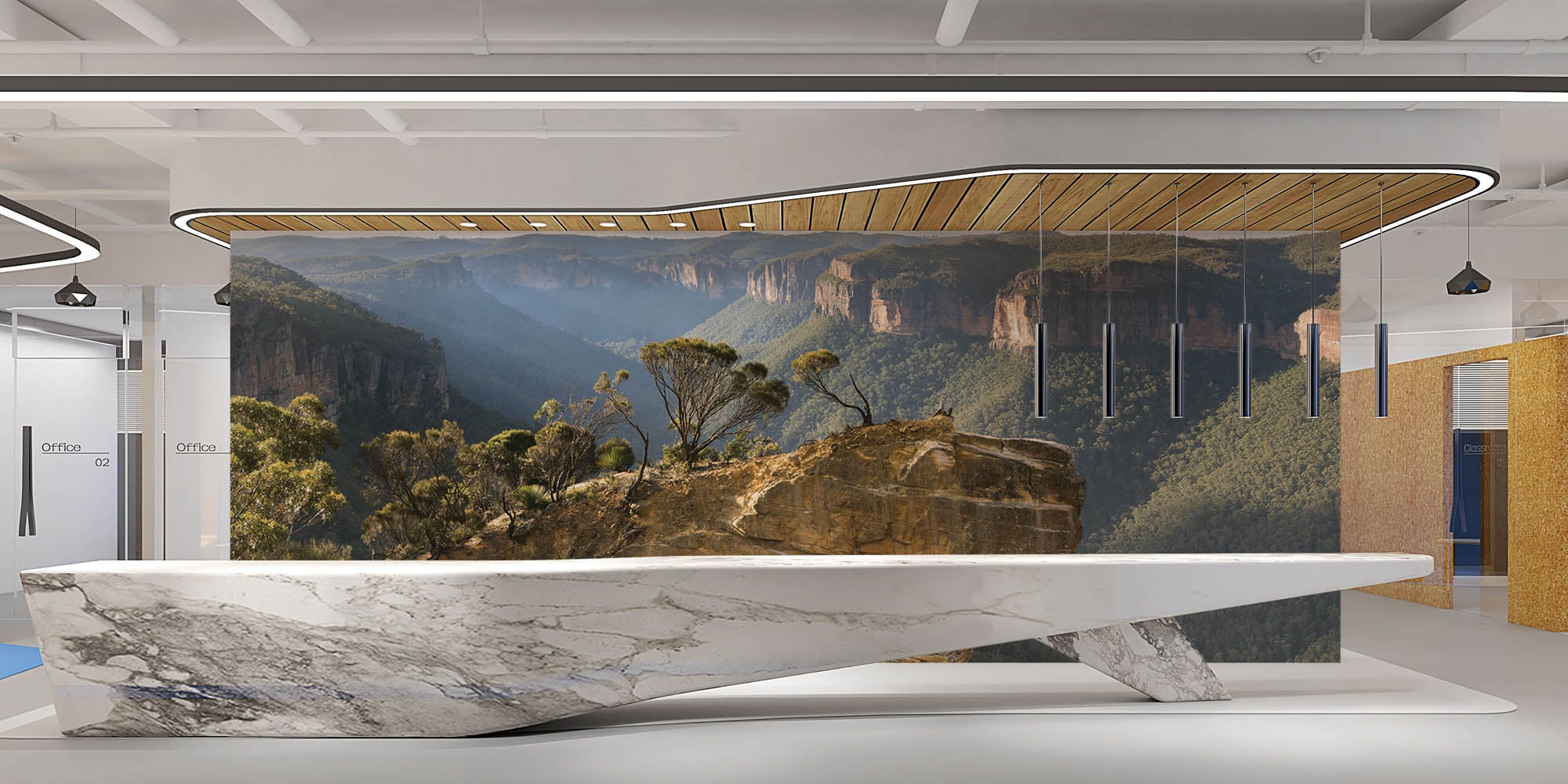 Hangend stuk Rots - LW00143 Fotobehang