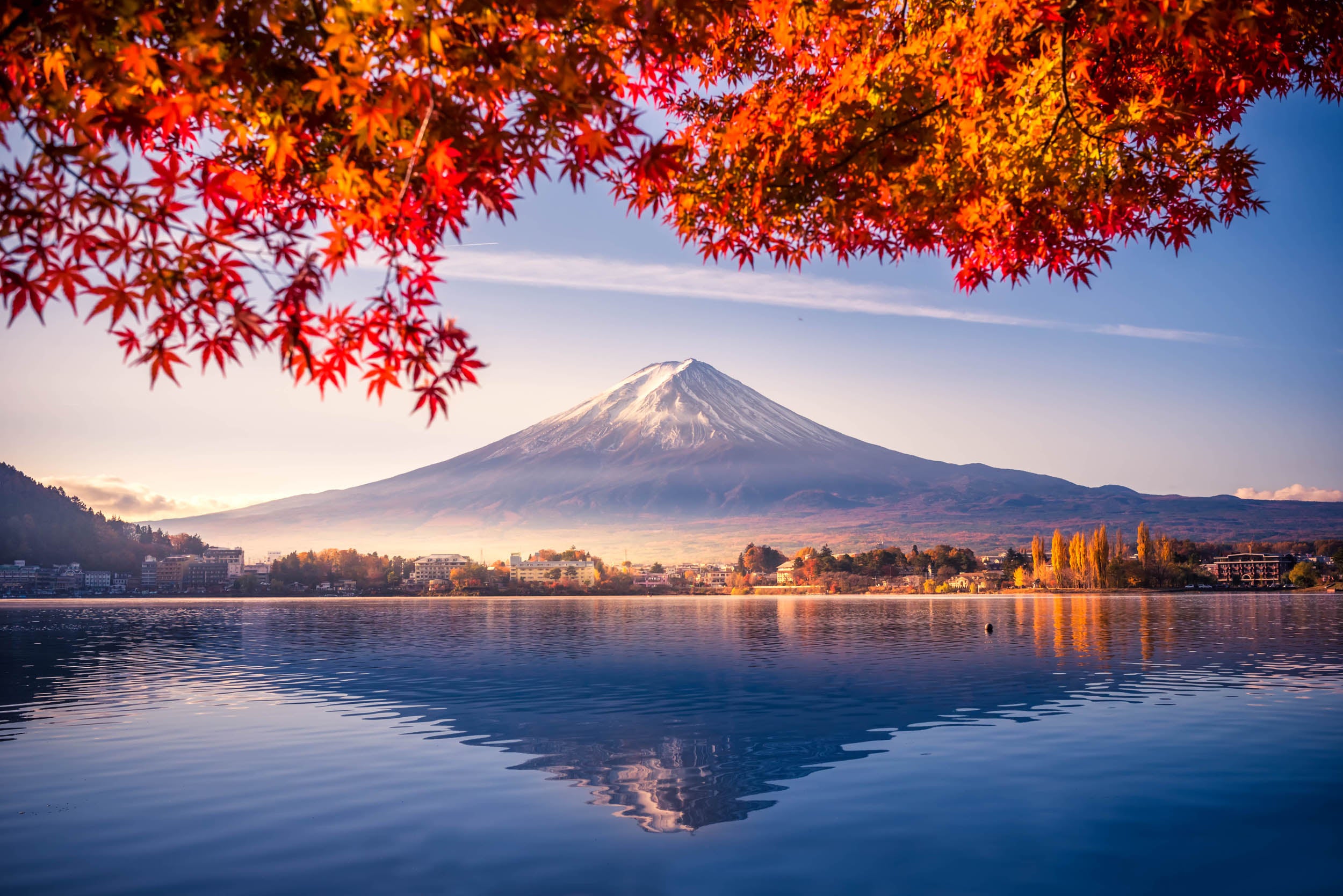 Herfst Mount Fuji - LW00690 Fotobehang