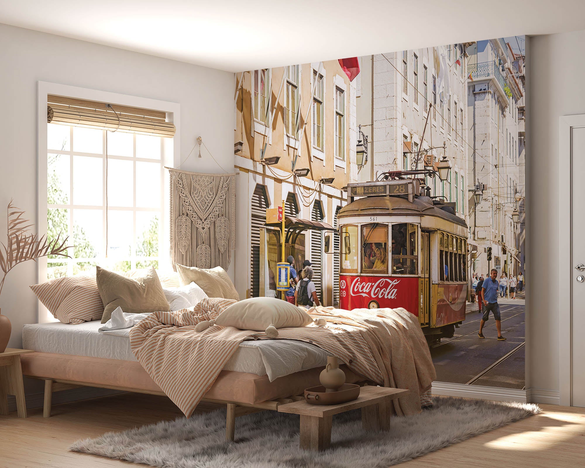 Historische trein Lissabon - LW00429 Fotobehang