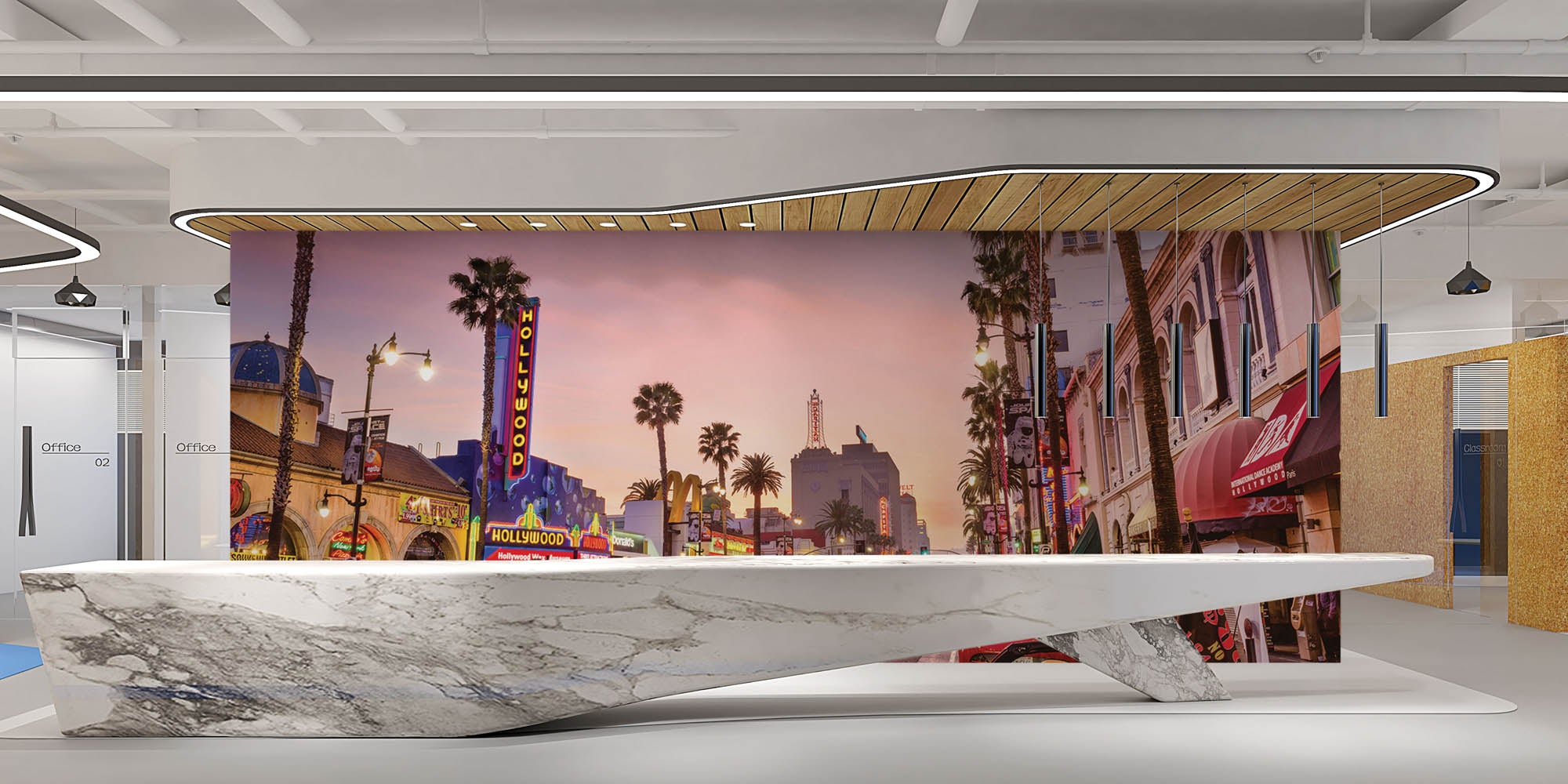 Hollywood Boulevard - LW00363 Fotobehang