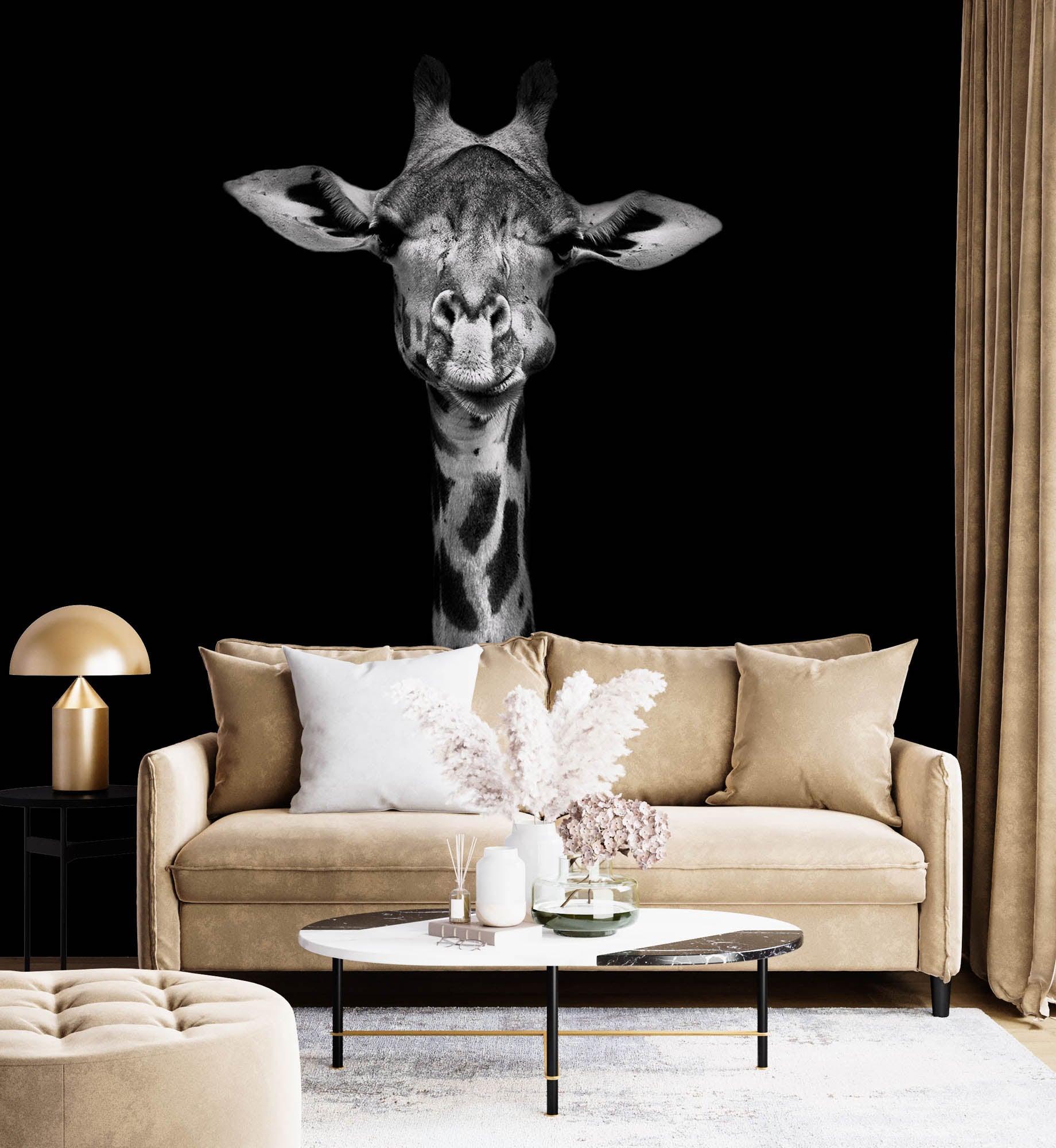 Hoofd giraf - LW00215 Fotobehang