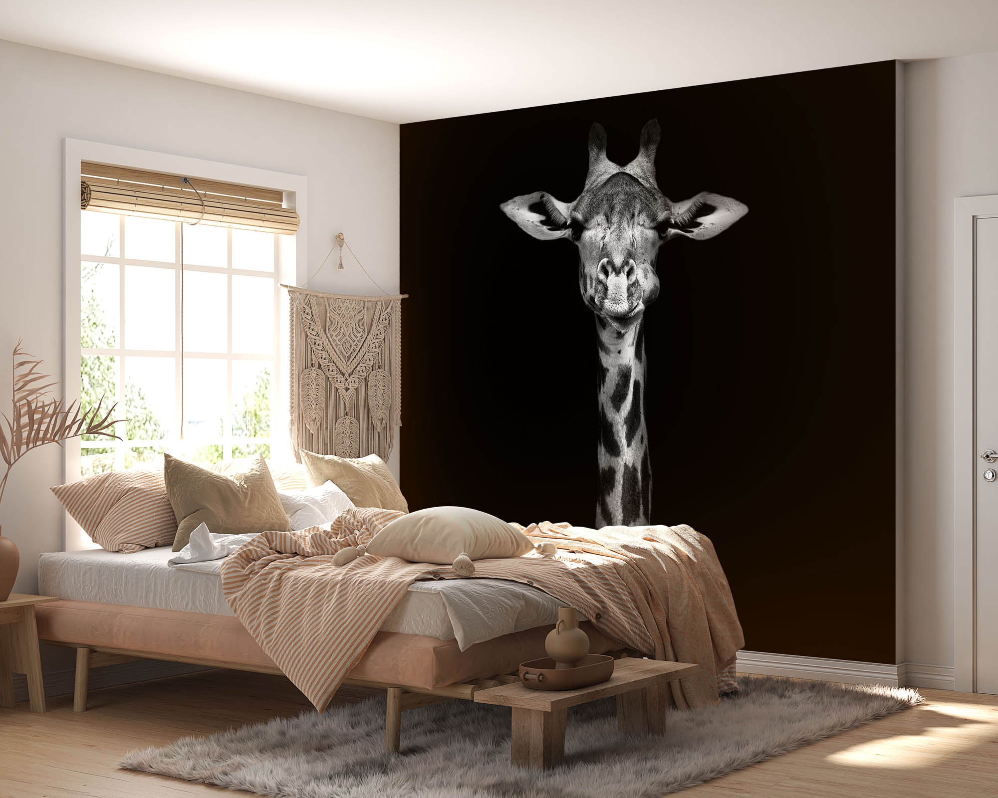 Hoofd giraf - LW00215 Fotobehang