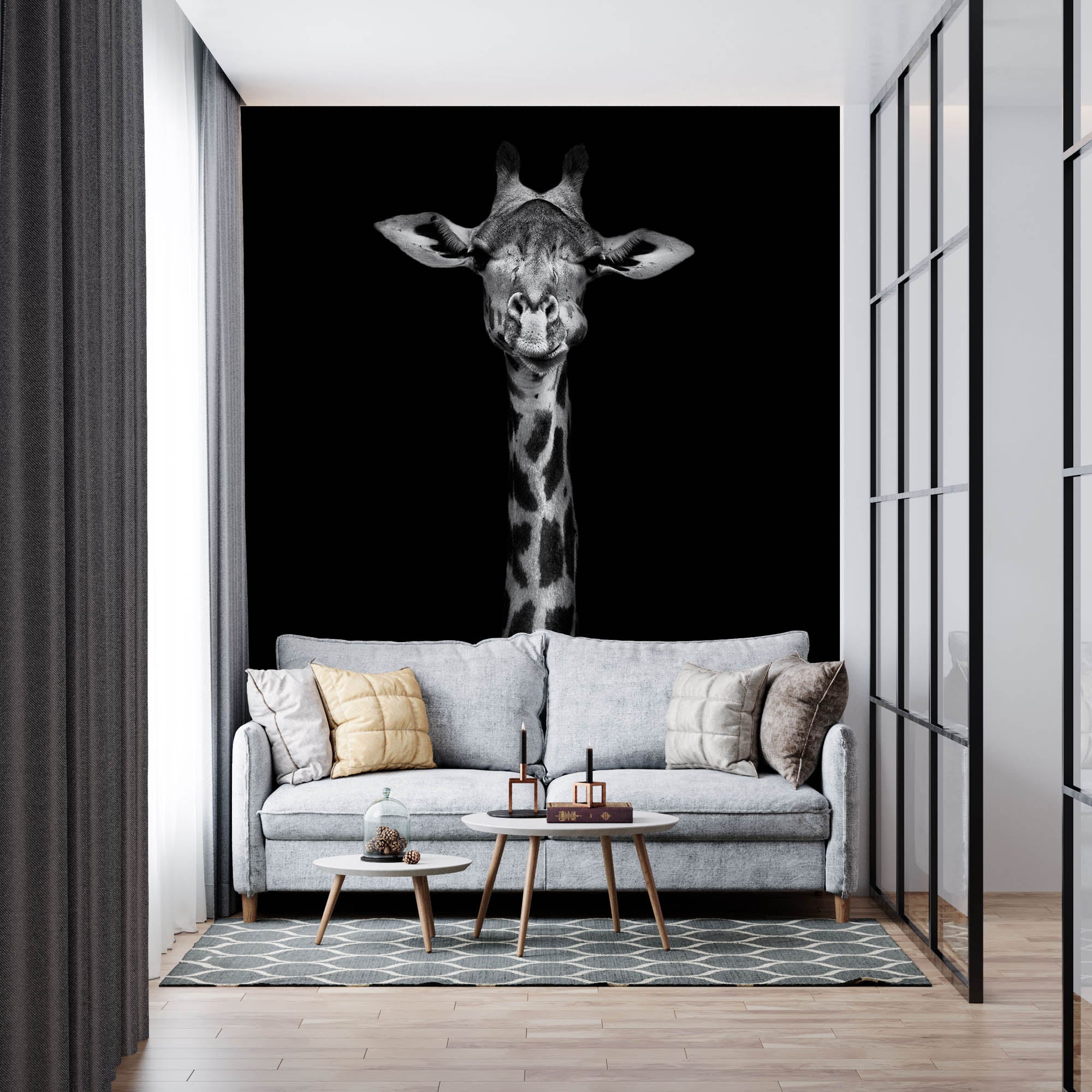 Hoofd giraf - LW00215 Fotobehang