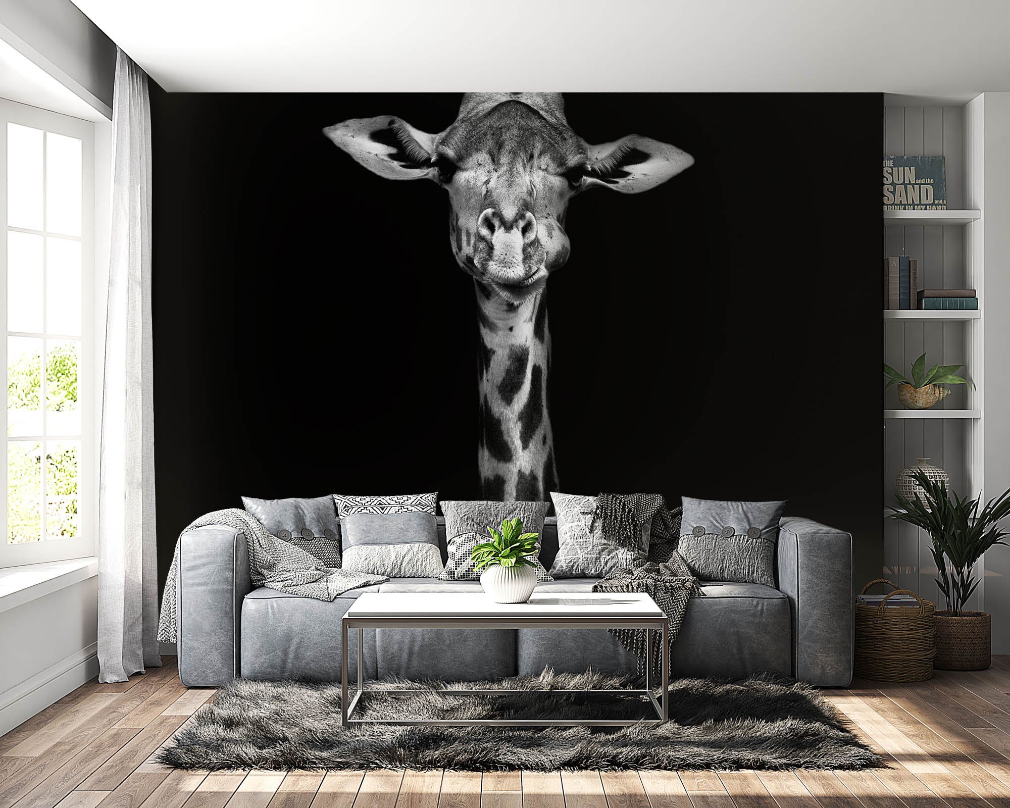Hoofd giraf - LW00215 Fotobehang