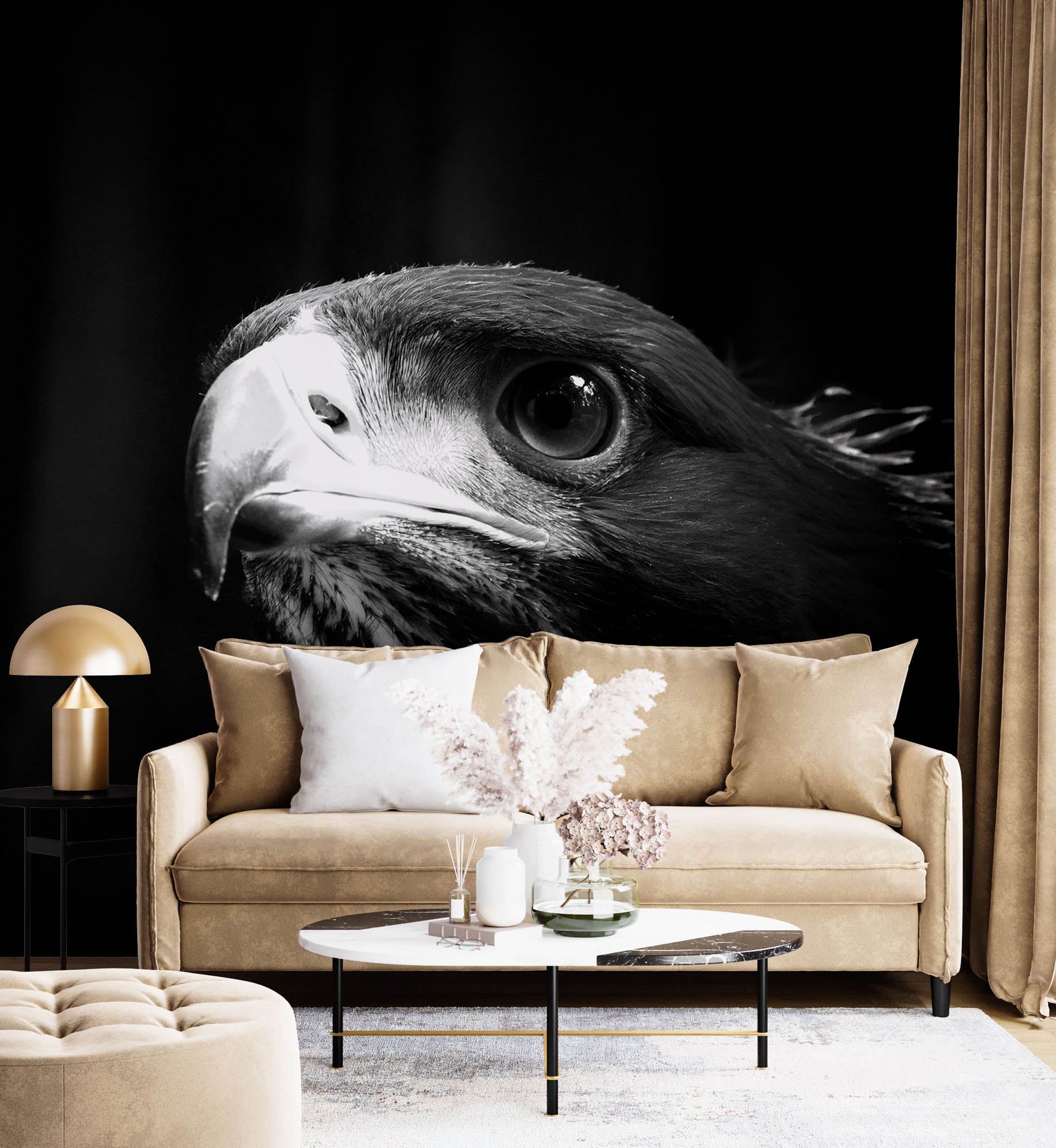 Hoofd steenarend - LW00203 Fotobehang