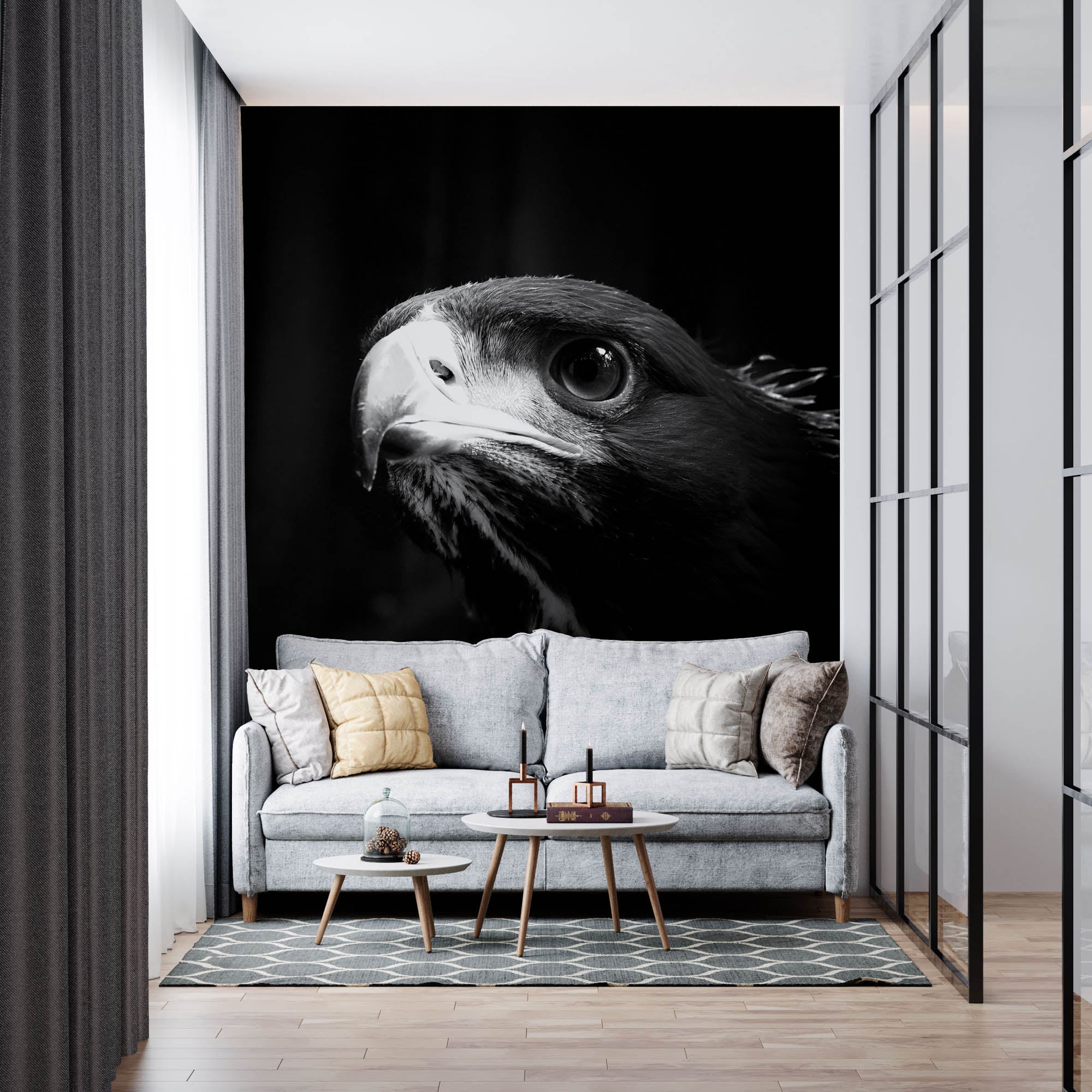 Hoofd steenarend - LW00203 Fotobehang