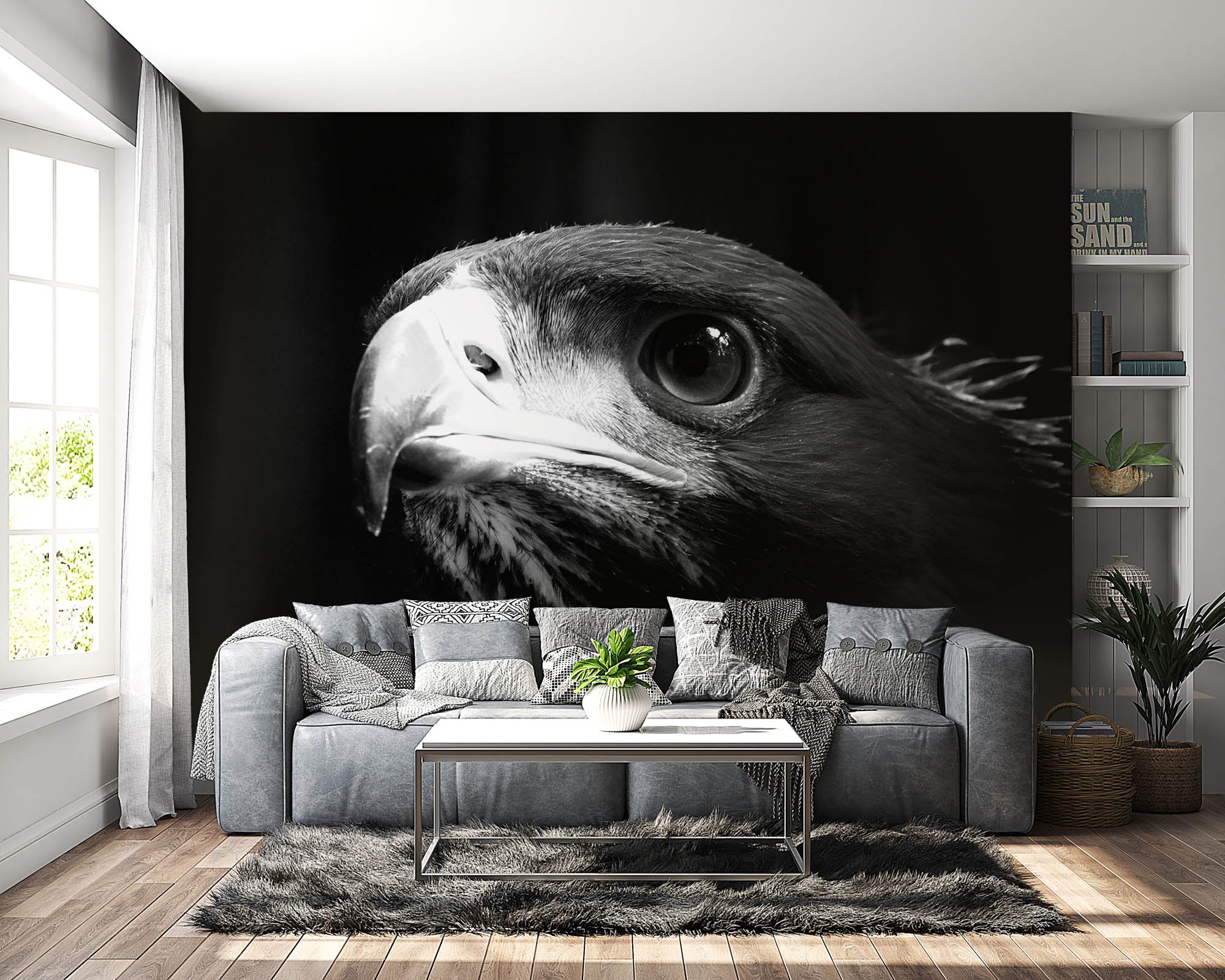 Hoofd steenarend - LW00203 Fotobehang