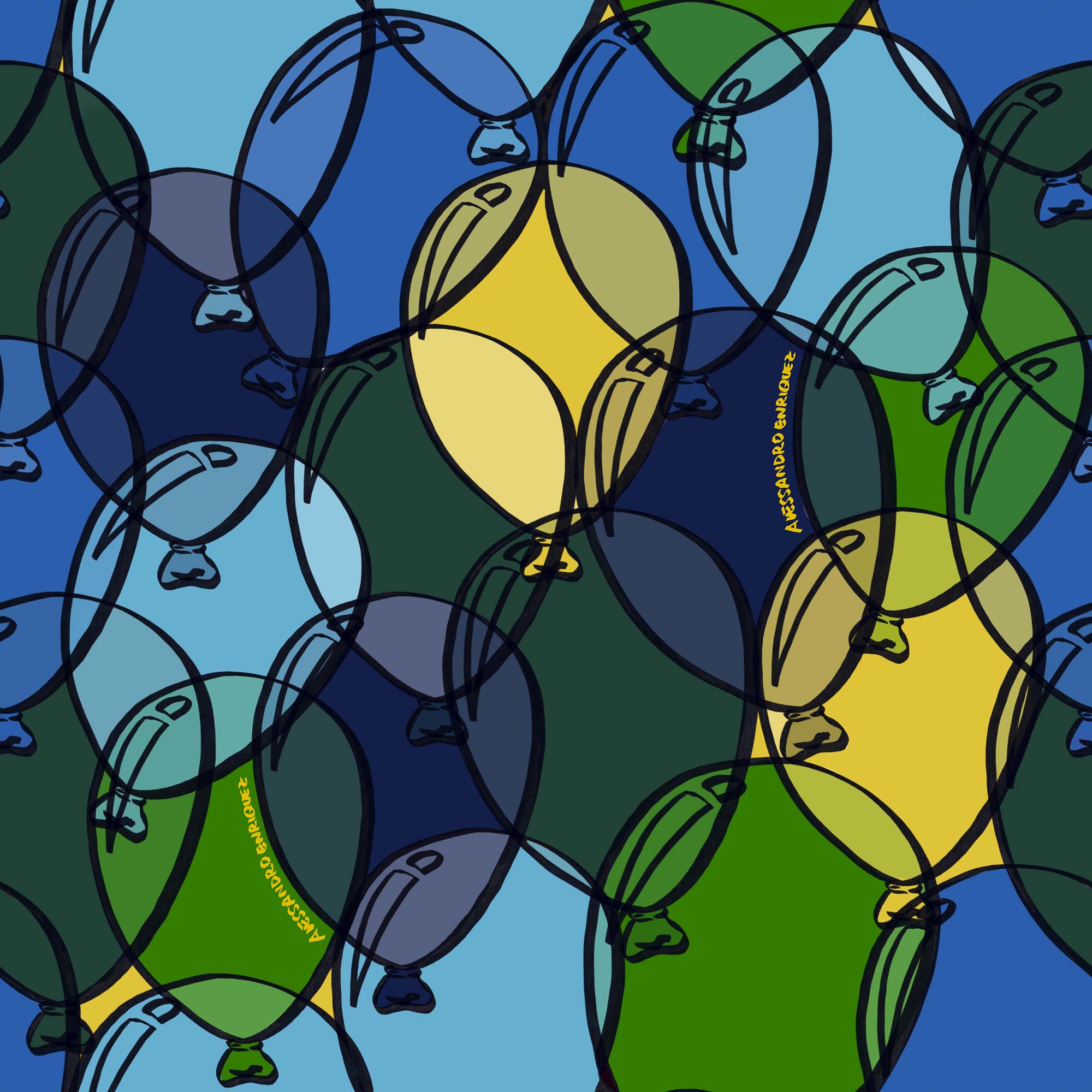 Hooked on Walls Enriquezland Balloons 25525 Behang