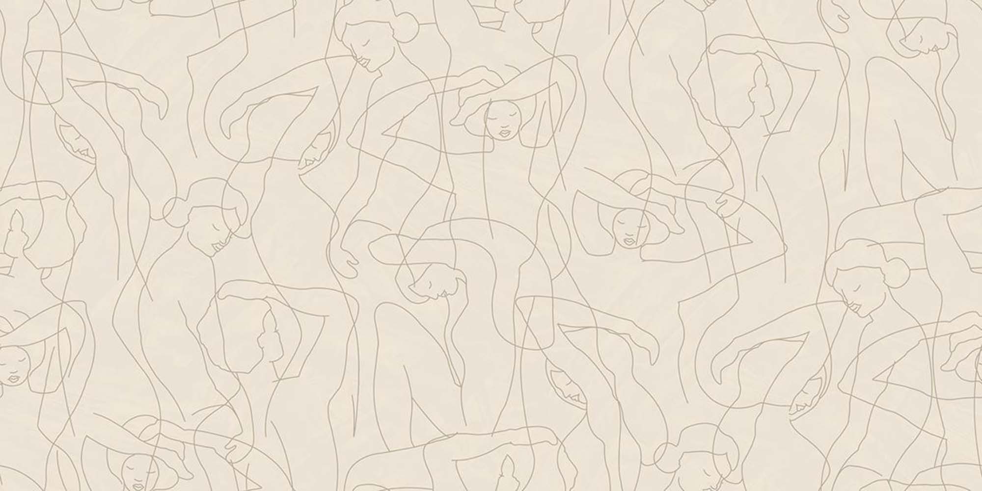 Hooked on Walls Silhouette Model Lines 34843