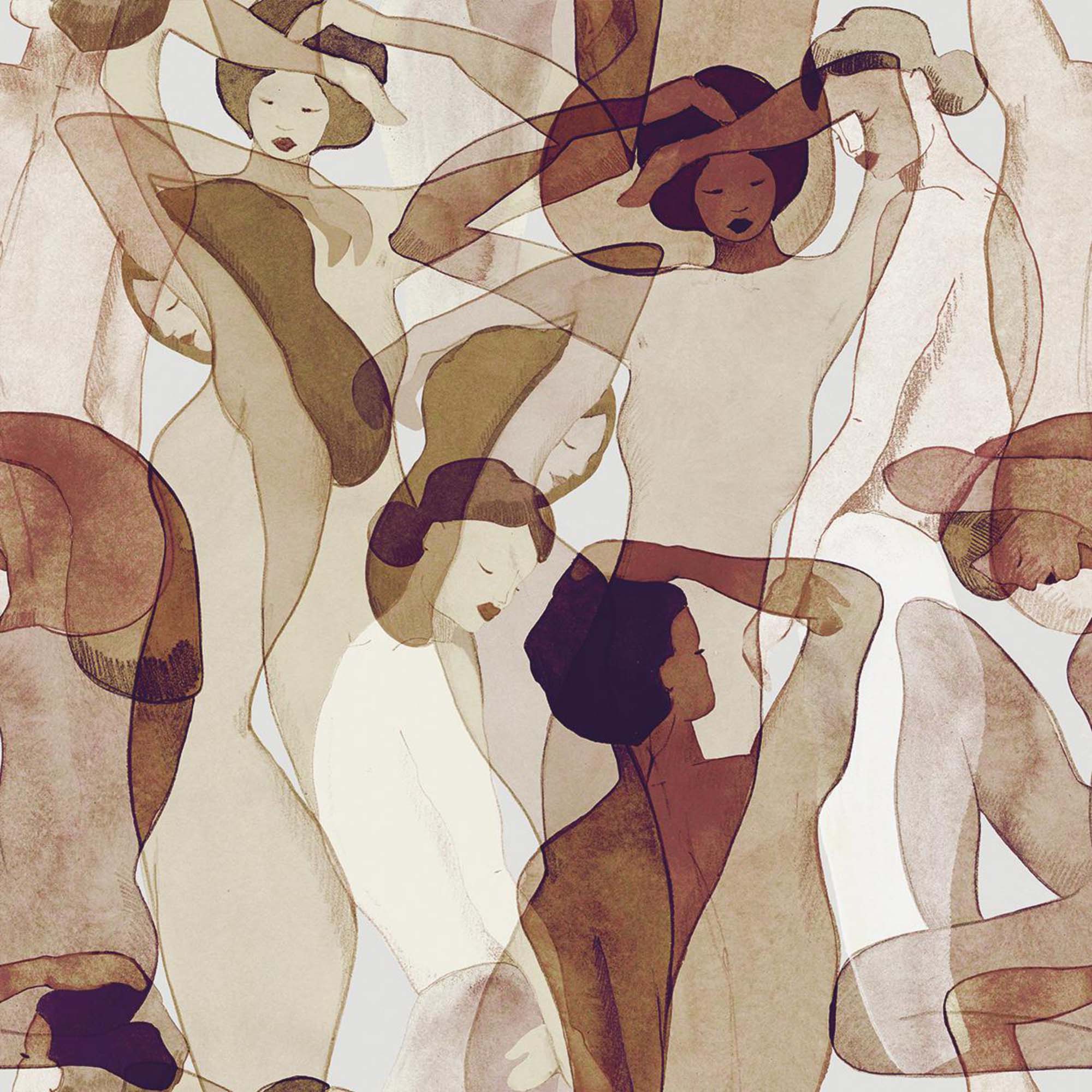 Hooked on Walls Silhouette Models 34870 Behang