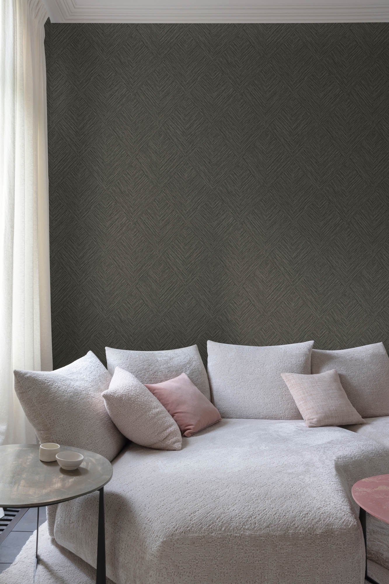 Hooked on Walls Woven Island Diamond 28854 Behang