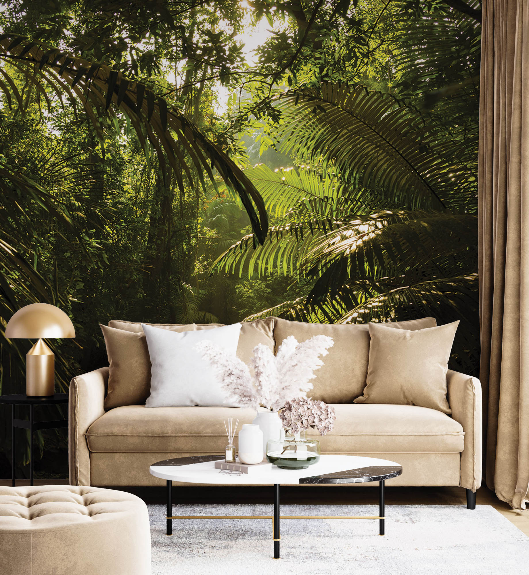 Jungle in berggebied - LW00282 Fotobehang