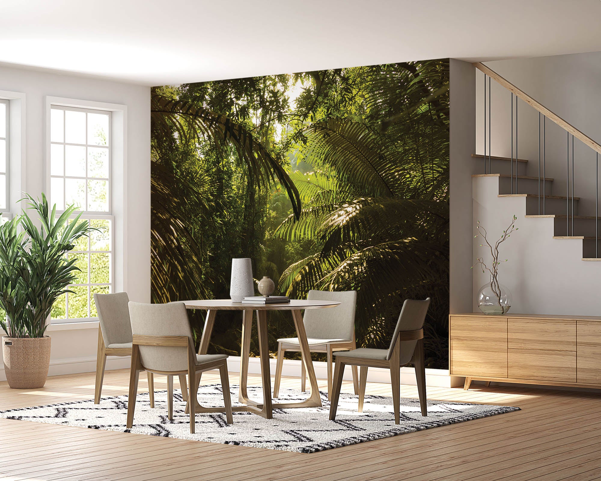 Jungle in berggebied - LW00282 Fotobehang