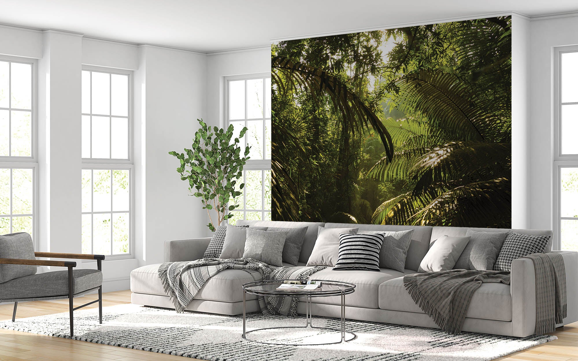 Jungle in berggebied - LW00282 Fotobehang