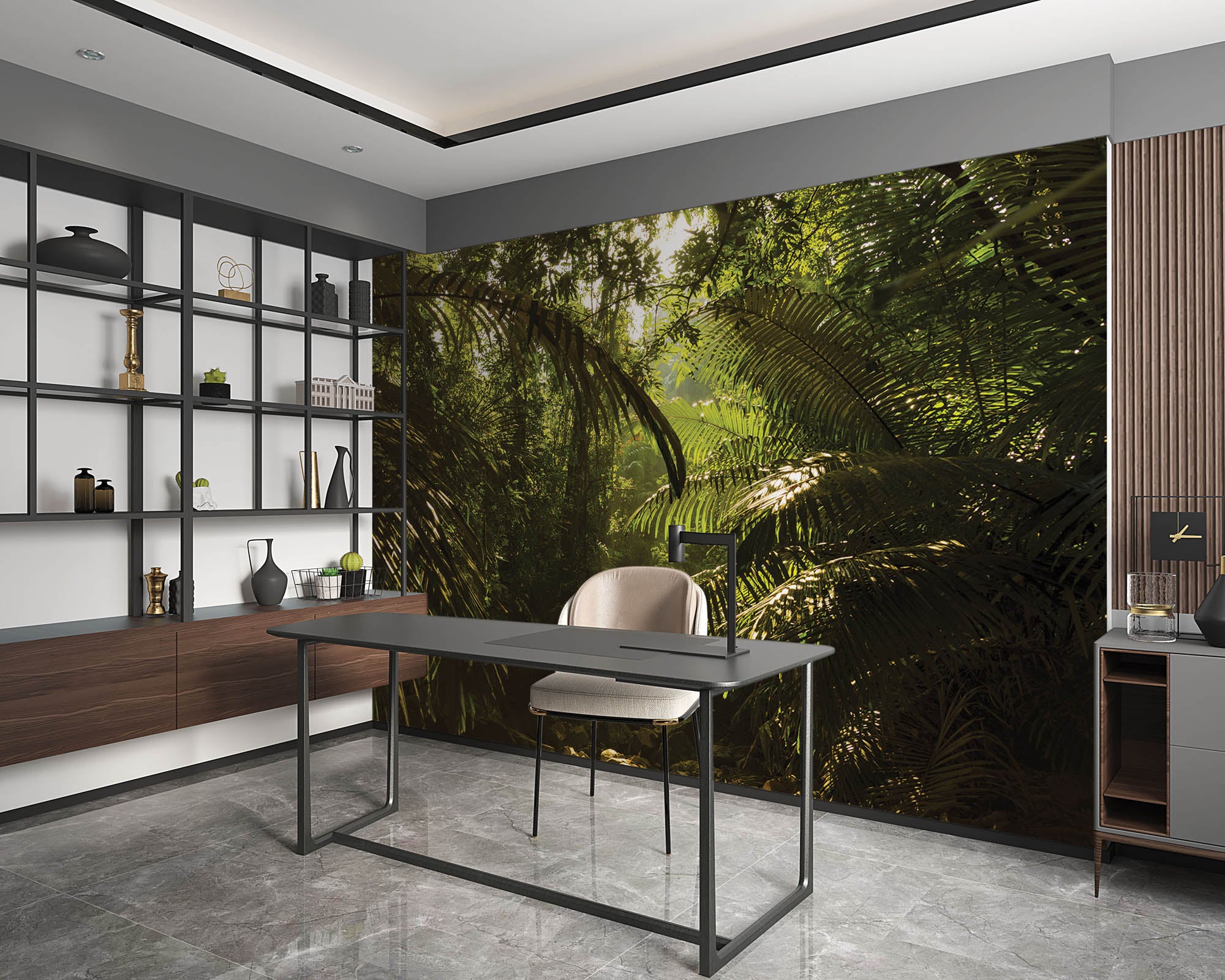 Jungle in berggebied - LW00282 Fotobehang