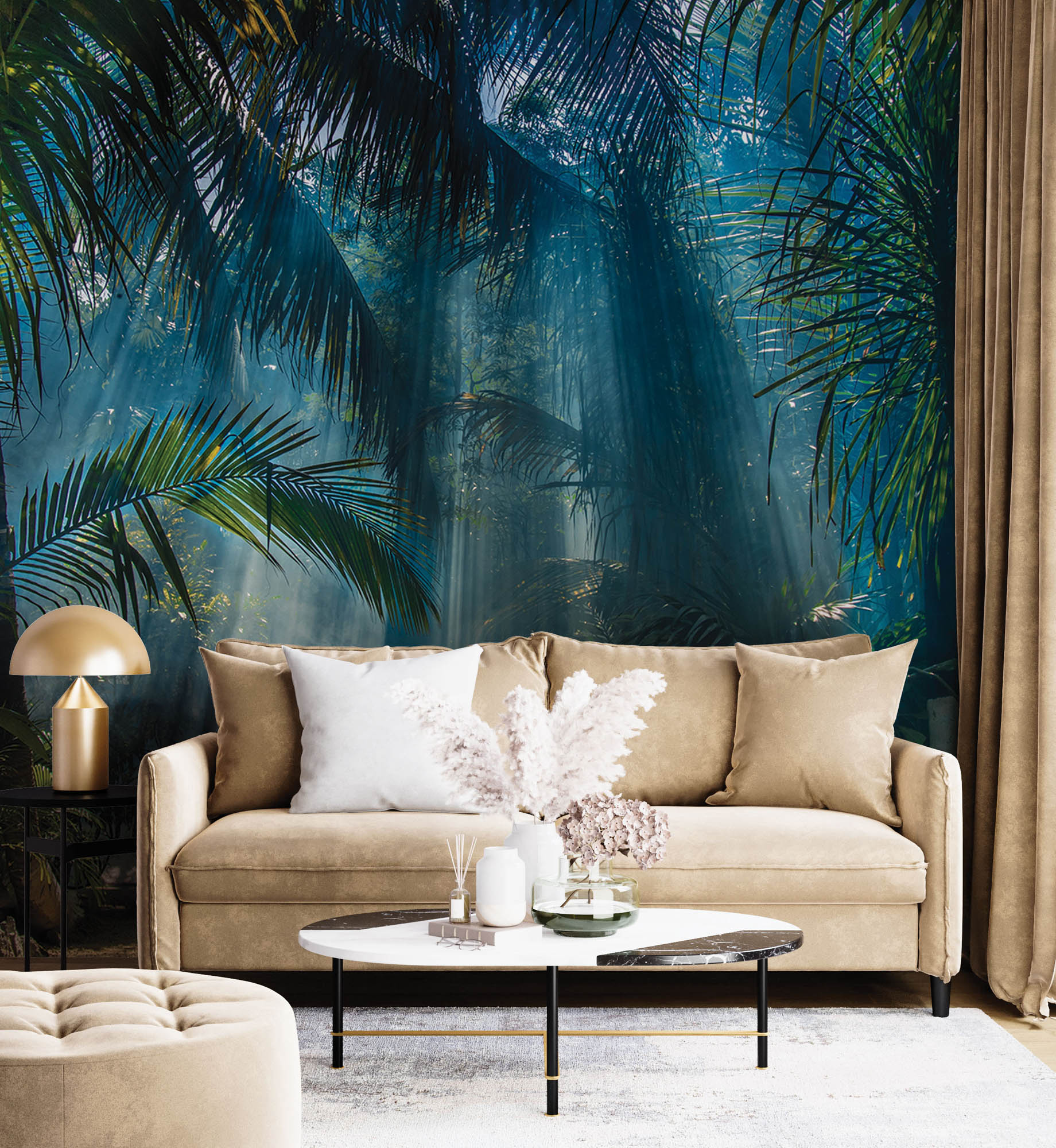 Jungle in ochtendlicht - LW00286 Fotobehang