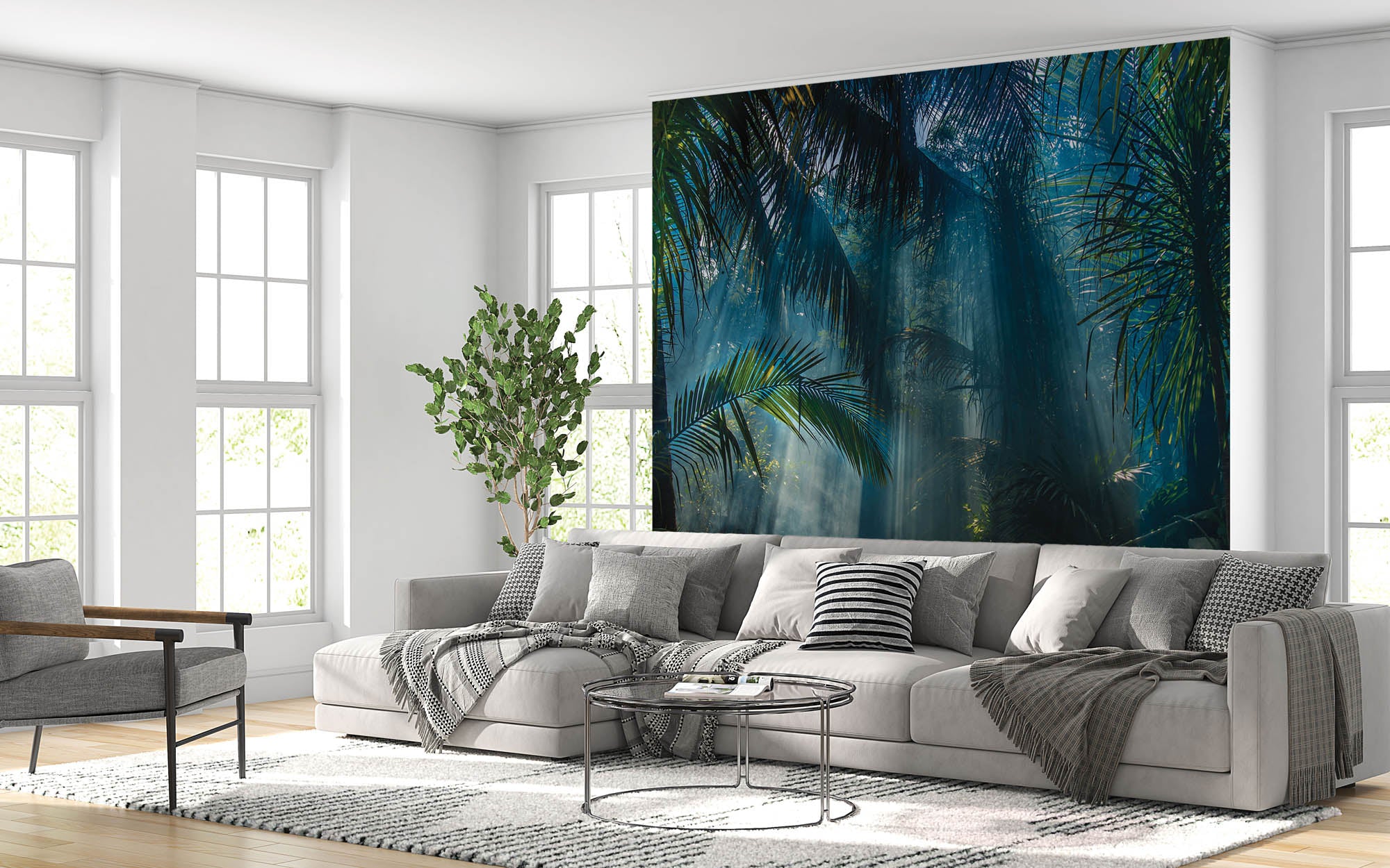 Jungle in ochtendlicht - LW00286 Fotobehang