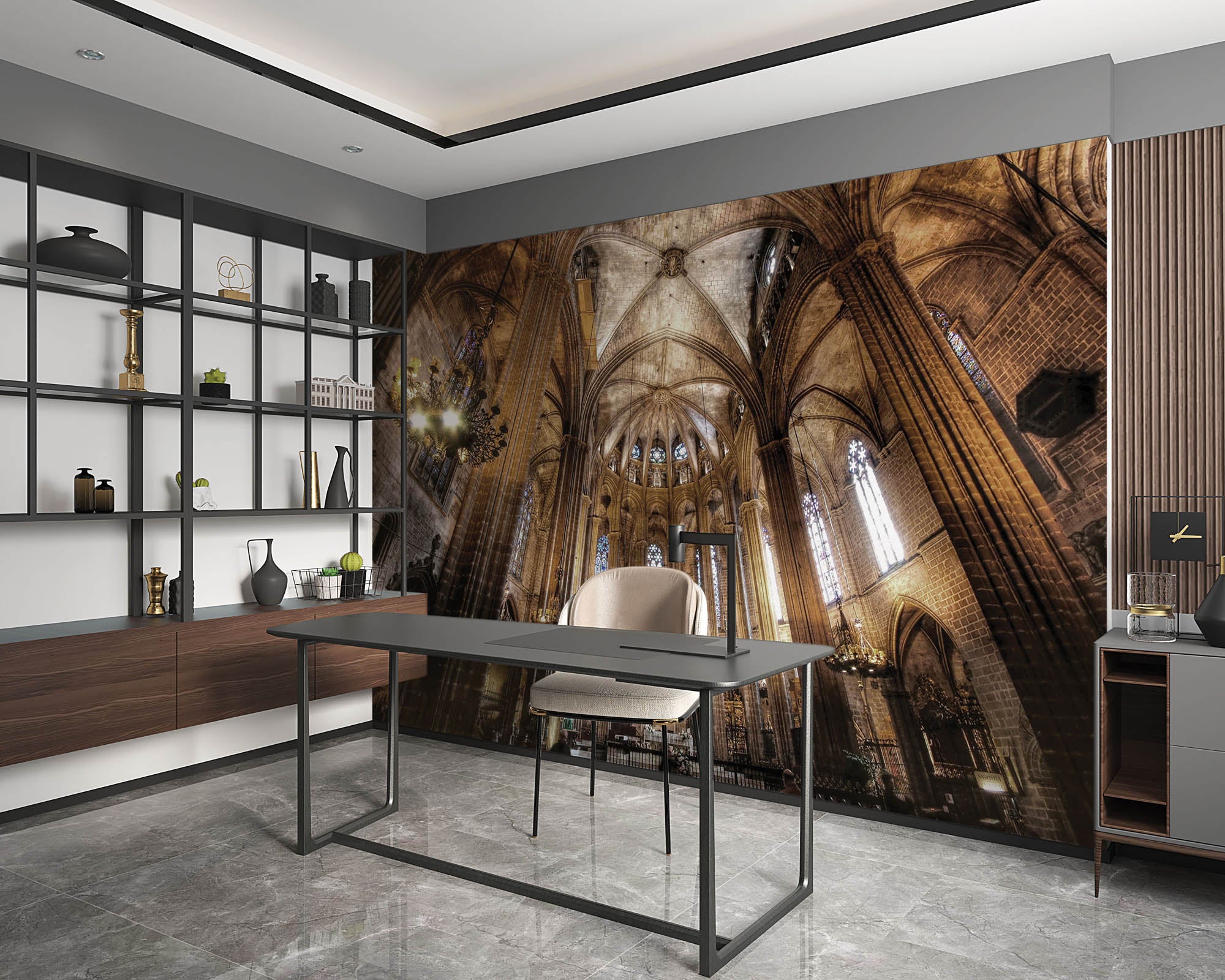 Kathedraal Santa Eulalia- LW00005 Fotobehang