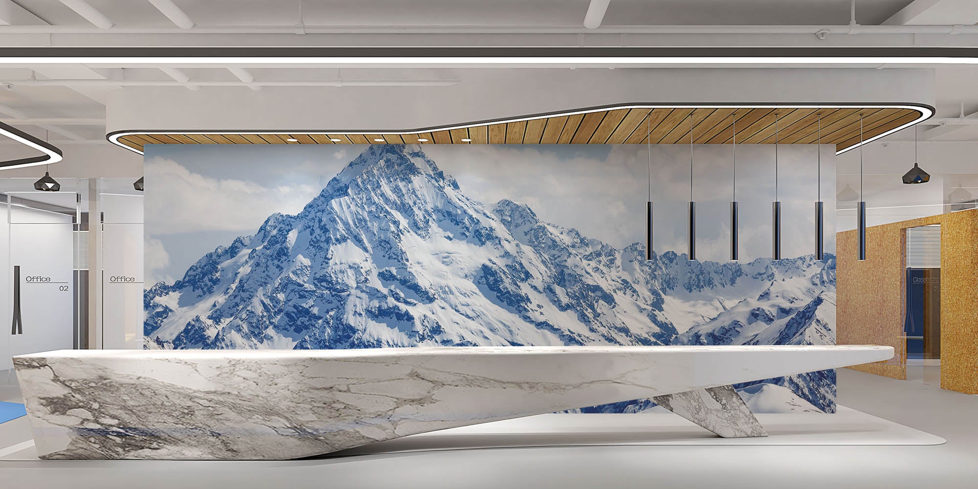 Kaukasus bergtop Pshish  - LW00112 Fotobehang