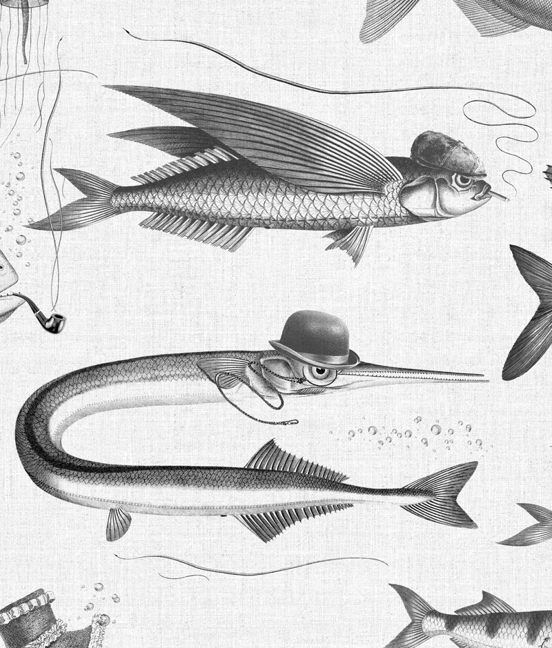 KEK Amsterdam Dandy Fish Wallpaper WP-805 - 6 Sheets Behang