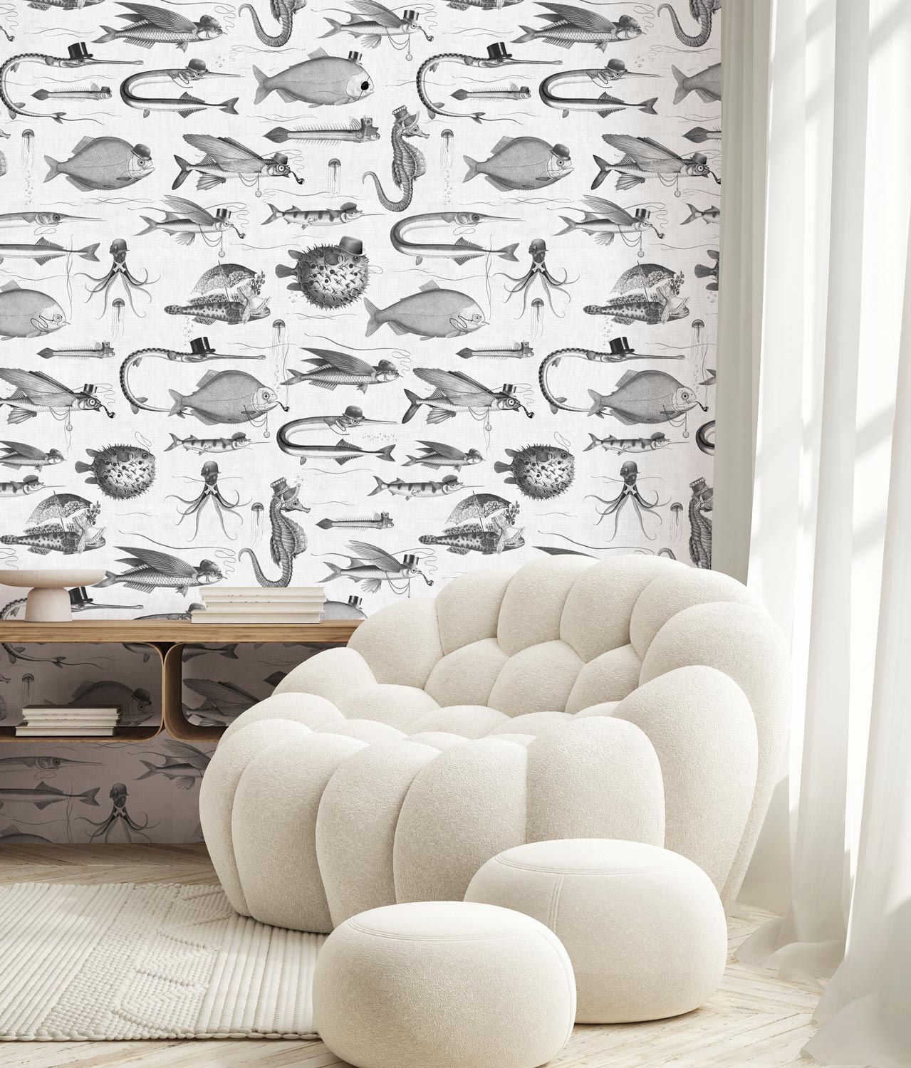 KEK Amsterdam Dandy Fish Wallpaper WP-806 - 8 Sheets Behang