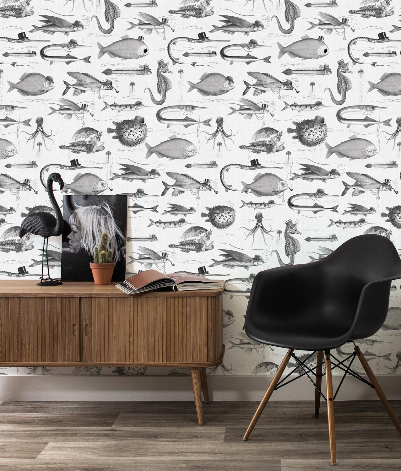 KEK Amsterdam Dandy Fish Wallpaper WP-806 - 8 Sheets Behang