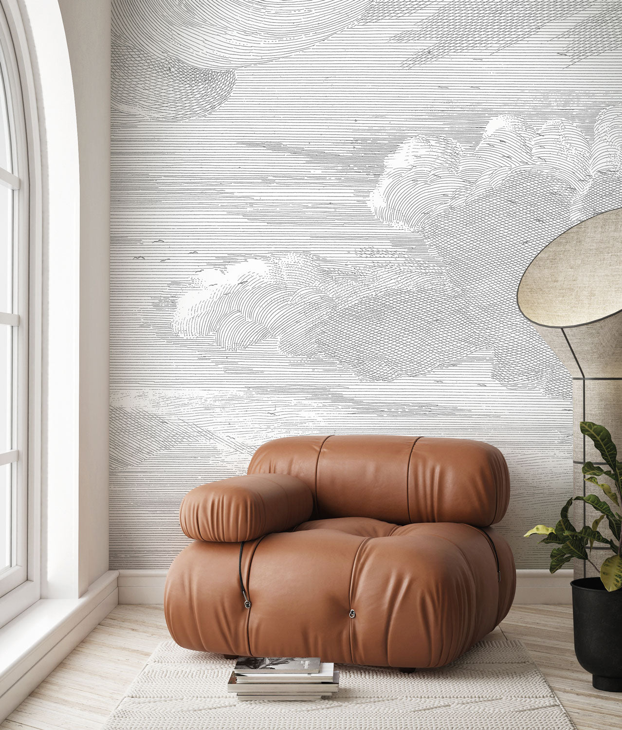 KEK Amsterdam Engraved Clouds WP-620 - 4 Sheets