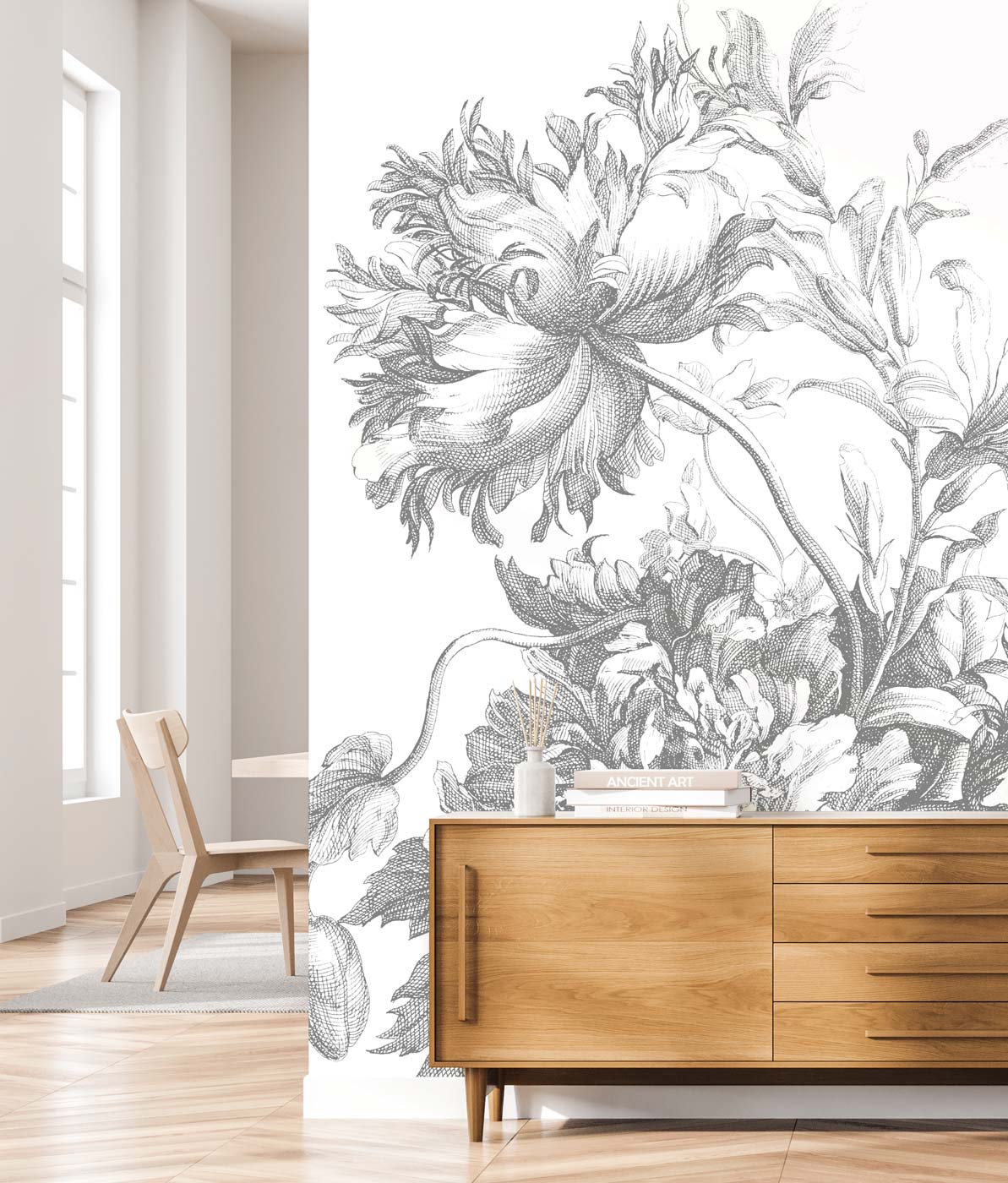 KEK Amsterdam Engraved Flowers Wallpaper WP-813 - 4 Sheets