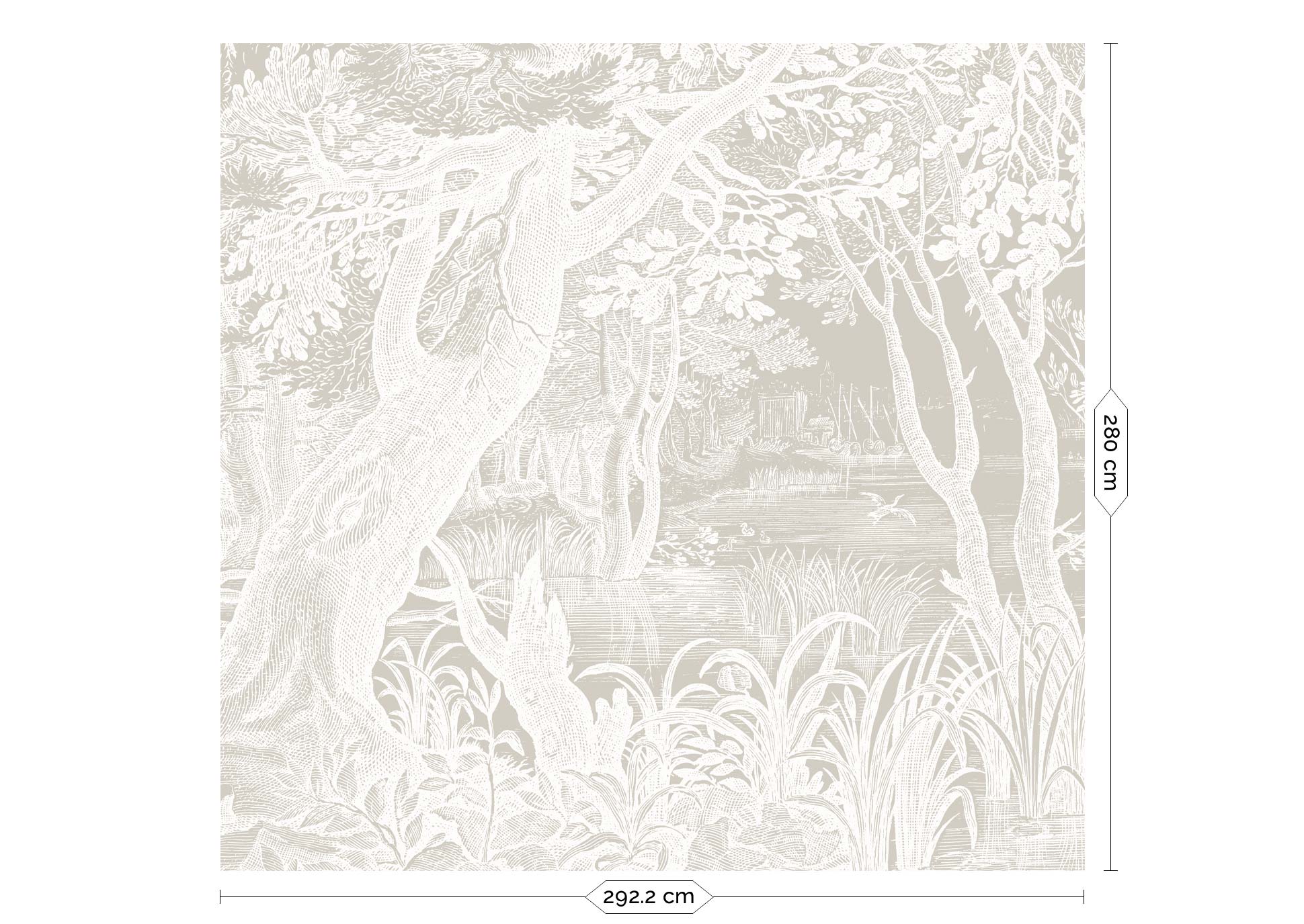 KEK Amsterdam Engraved Landscapes Wallpaper WP-764-R - 6 Sheets Behang