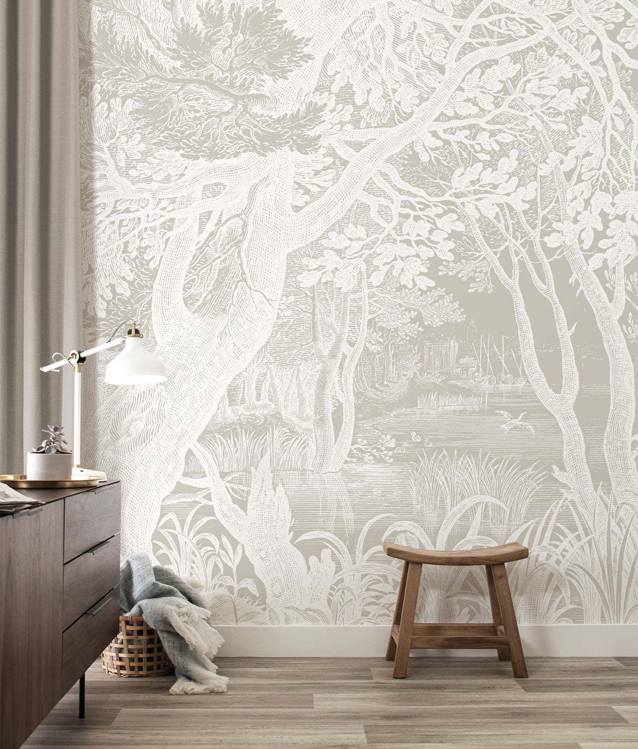 KEK Amsterdam Engraved Landscapes Wallpaper WP-767-R - 8 Sheets