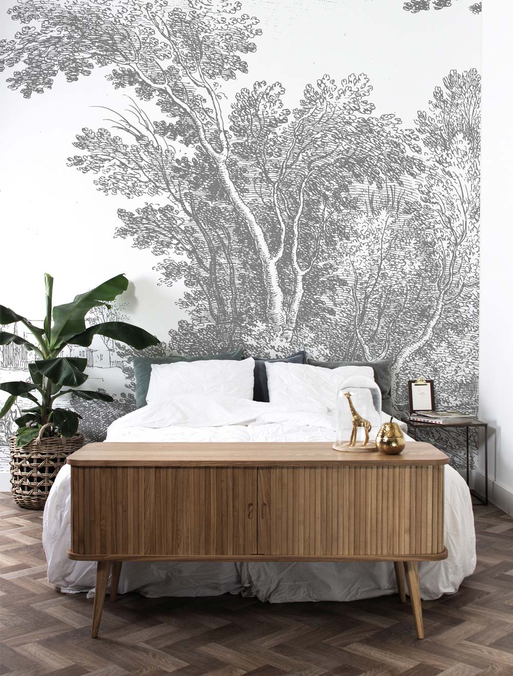 KEK Amsterdam Engraved Landscapes WP-316 - 4 Sheets Behang
