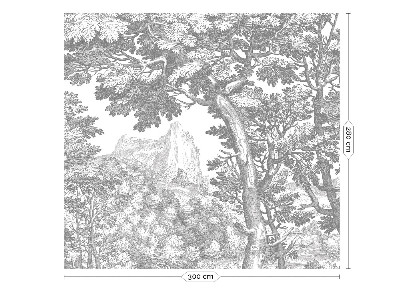 KEK Amsterdam Engraved Landscapes WP-780 - 6 Sheets Behang