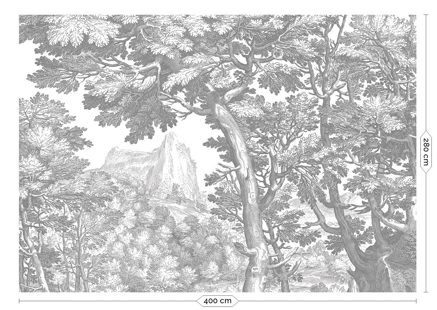 KEK Amsterdam Engraved Landscapes WP-781 - 8 Sheets Behang