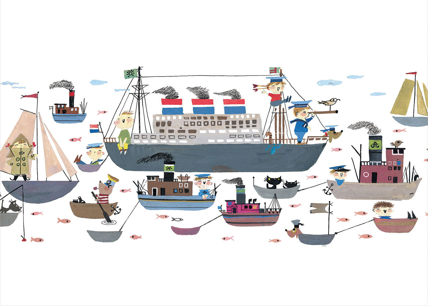 KEK Amsterdam Fiep Westendorp Holland America Line WS-033 - 8 Sheets Behang