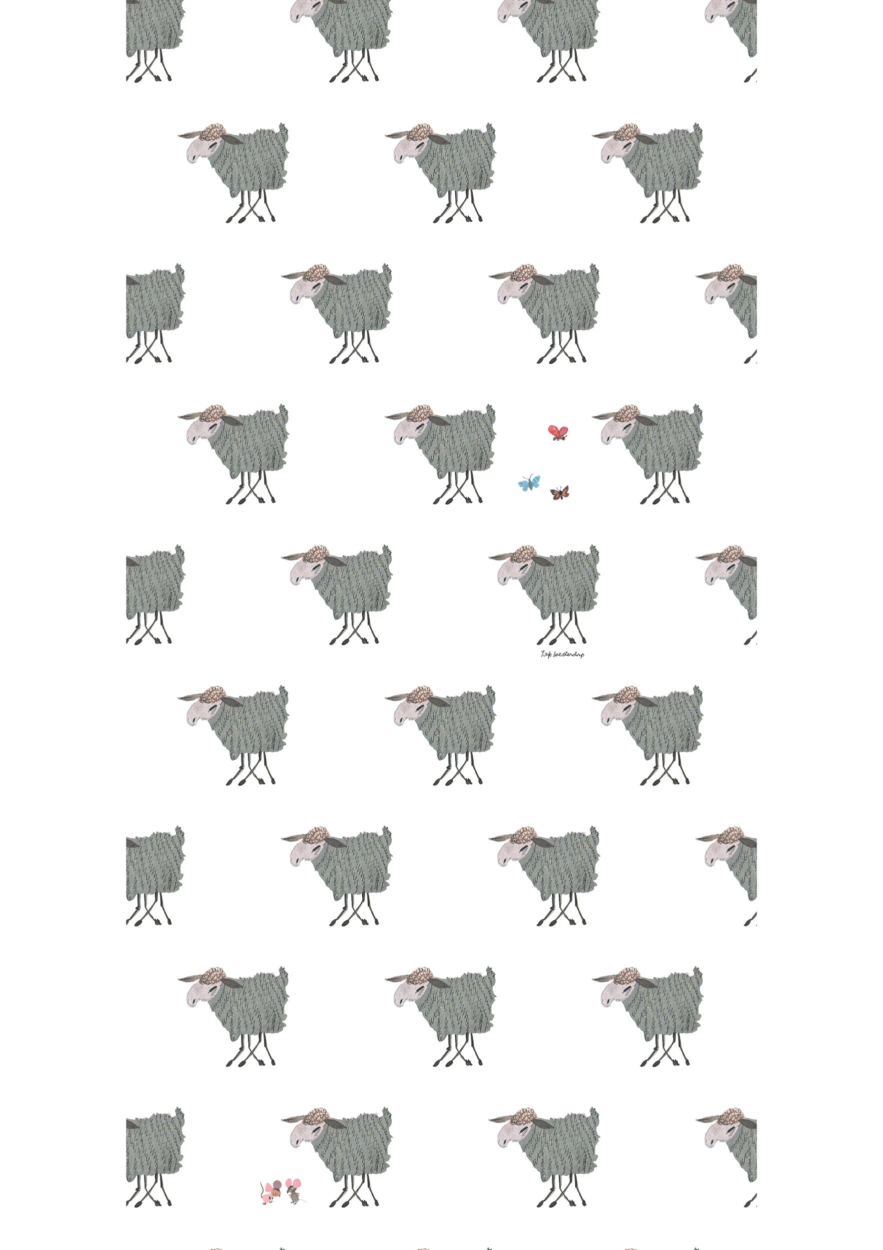 KEK Amsterdam Fiep Westendorp Sheep WP-123 Behang