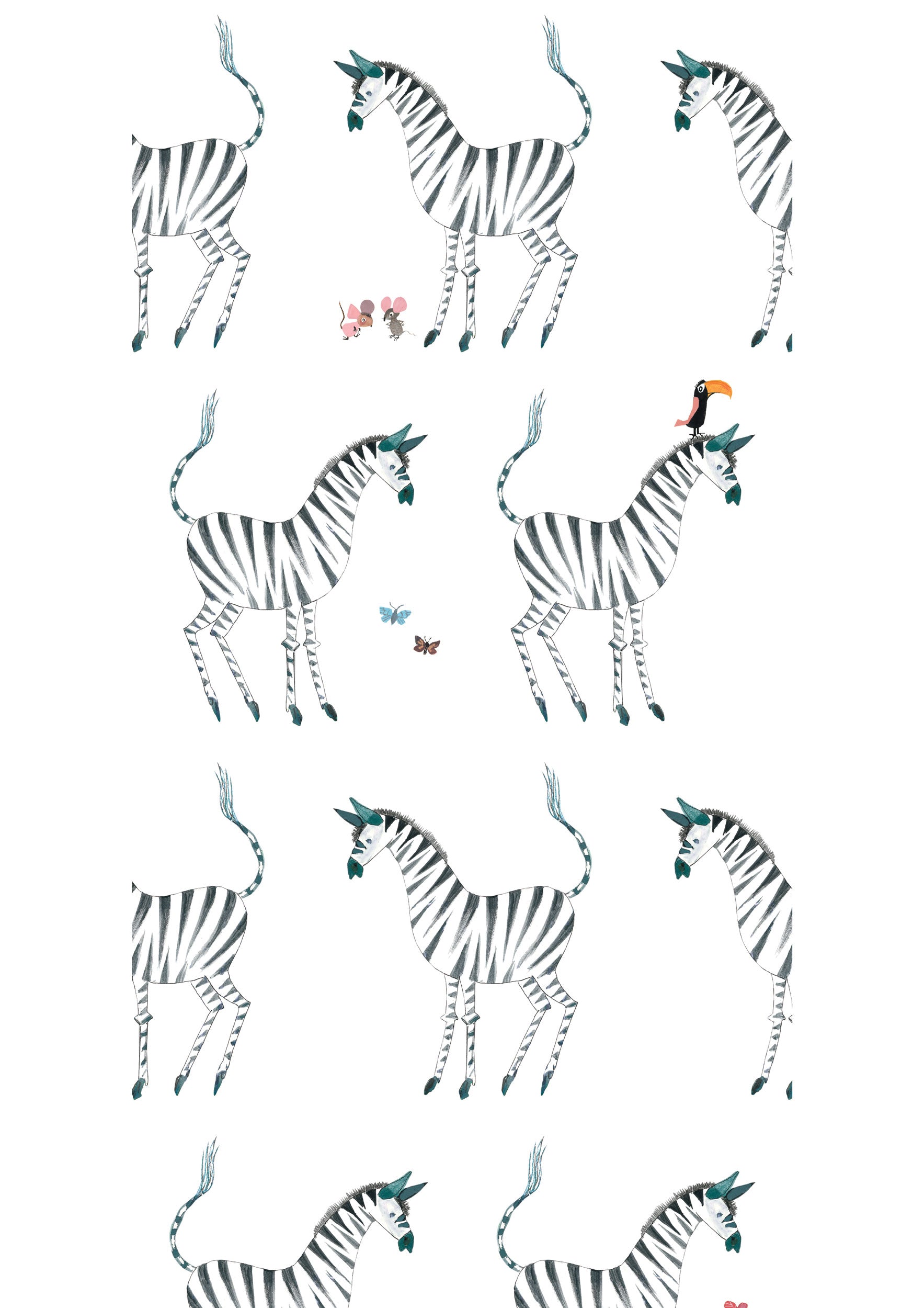 KEK Amsterdam Fiep Westendorp Zebra WP-124 Behang