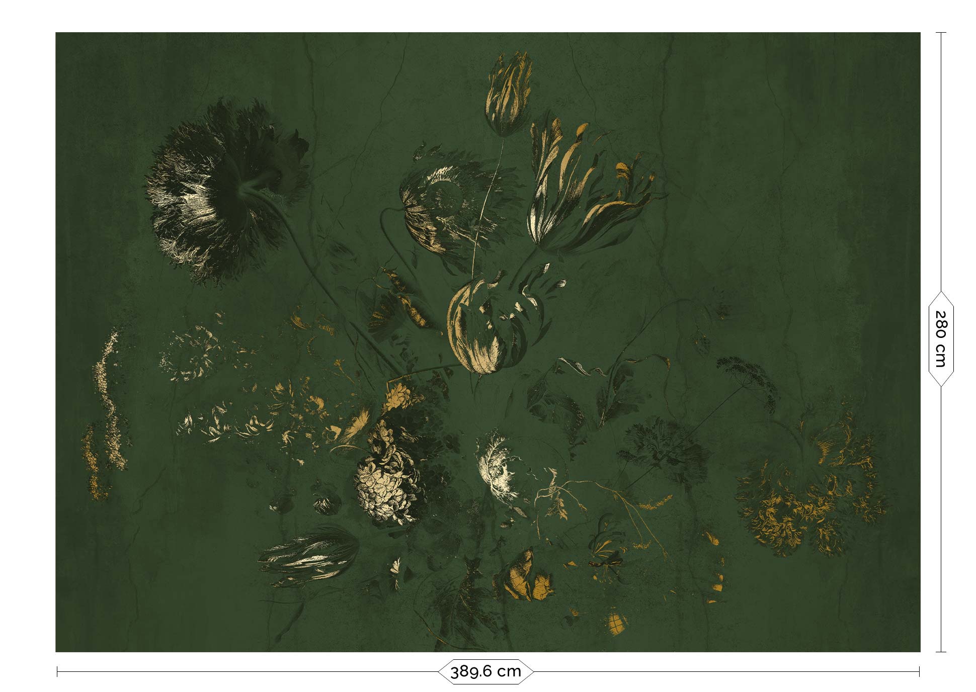KEK Amsterdam Frans Uyterlinde Fresco Flowers FU-059 - 8 Sheets Behang