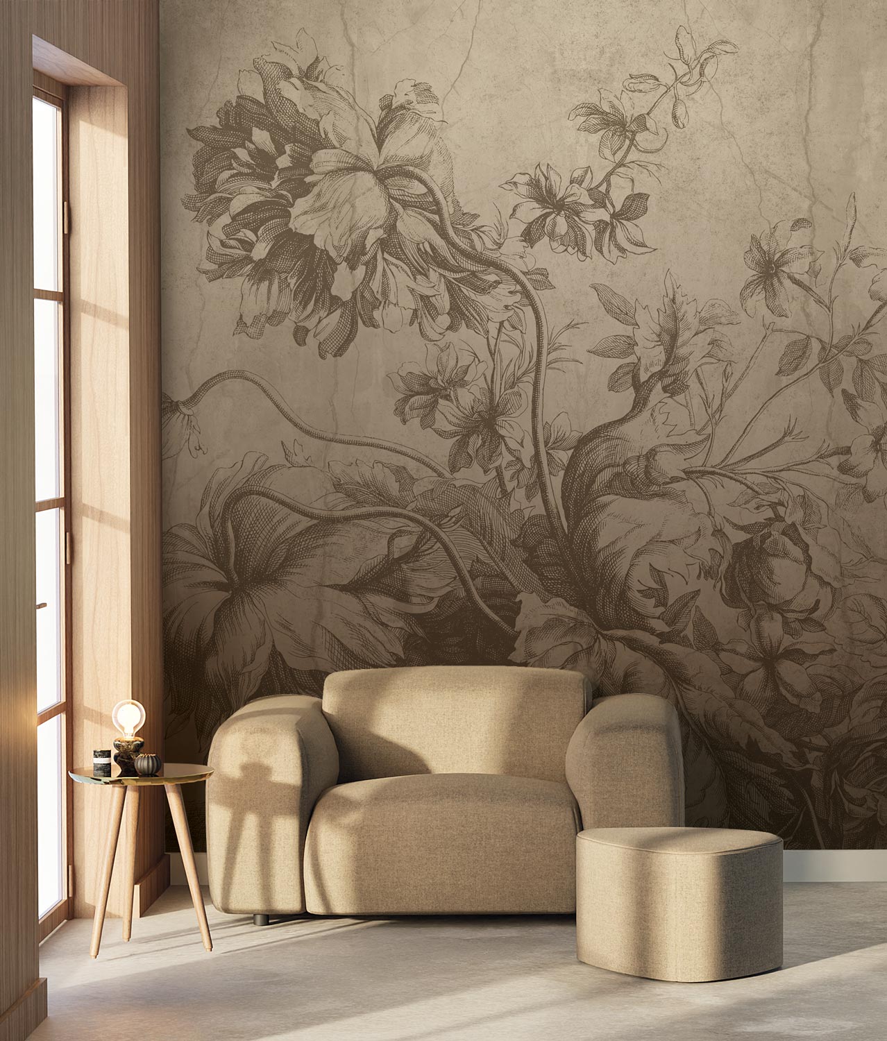 KEK Amsterdam Frans Uyterlinde Gradient Flowers FU-027 - 4 Sheets Behang