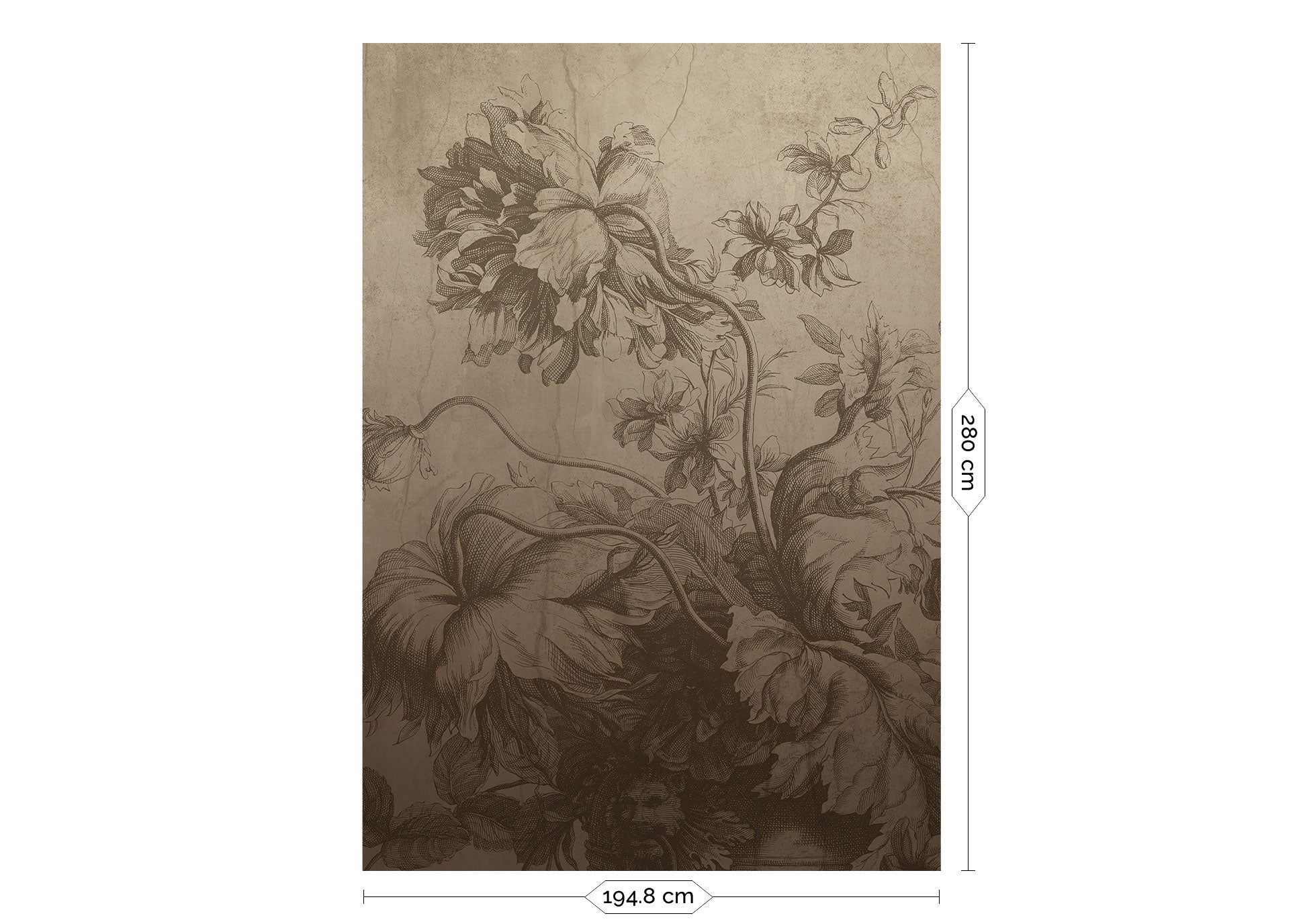 KEK Amsterdam Frans Uyterlinde Gradient Flowers FU-027 - 4 Sheets Behang