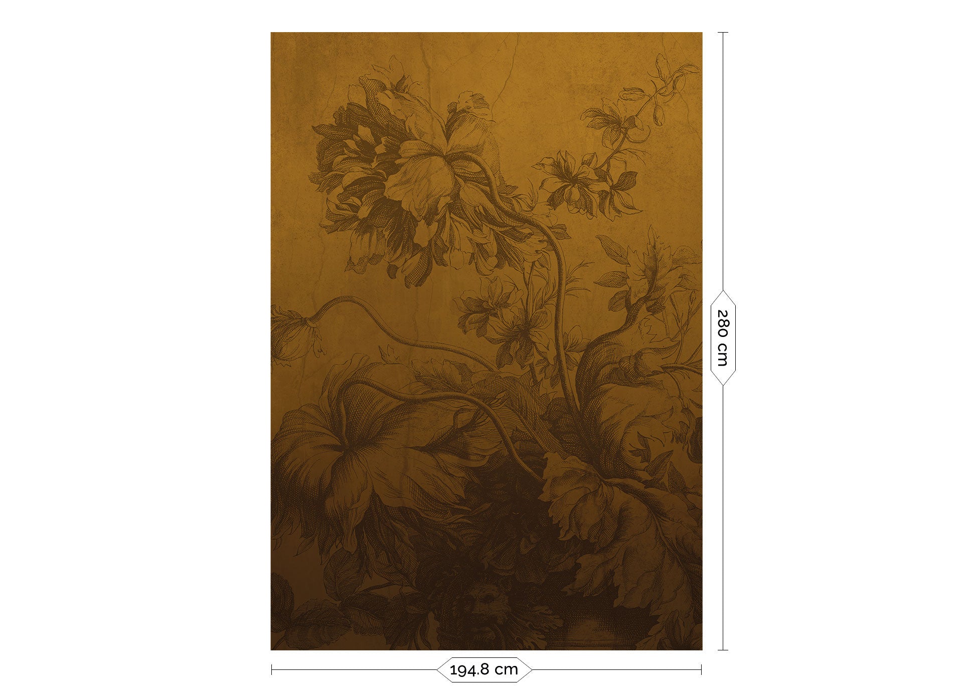 KEK Amsterdam Frans Uyterlinde Gradient Flowers FU-036 - 4 Sheets Behang