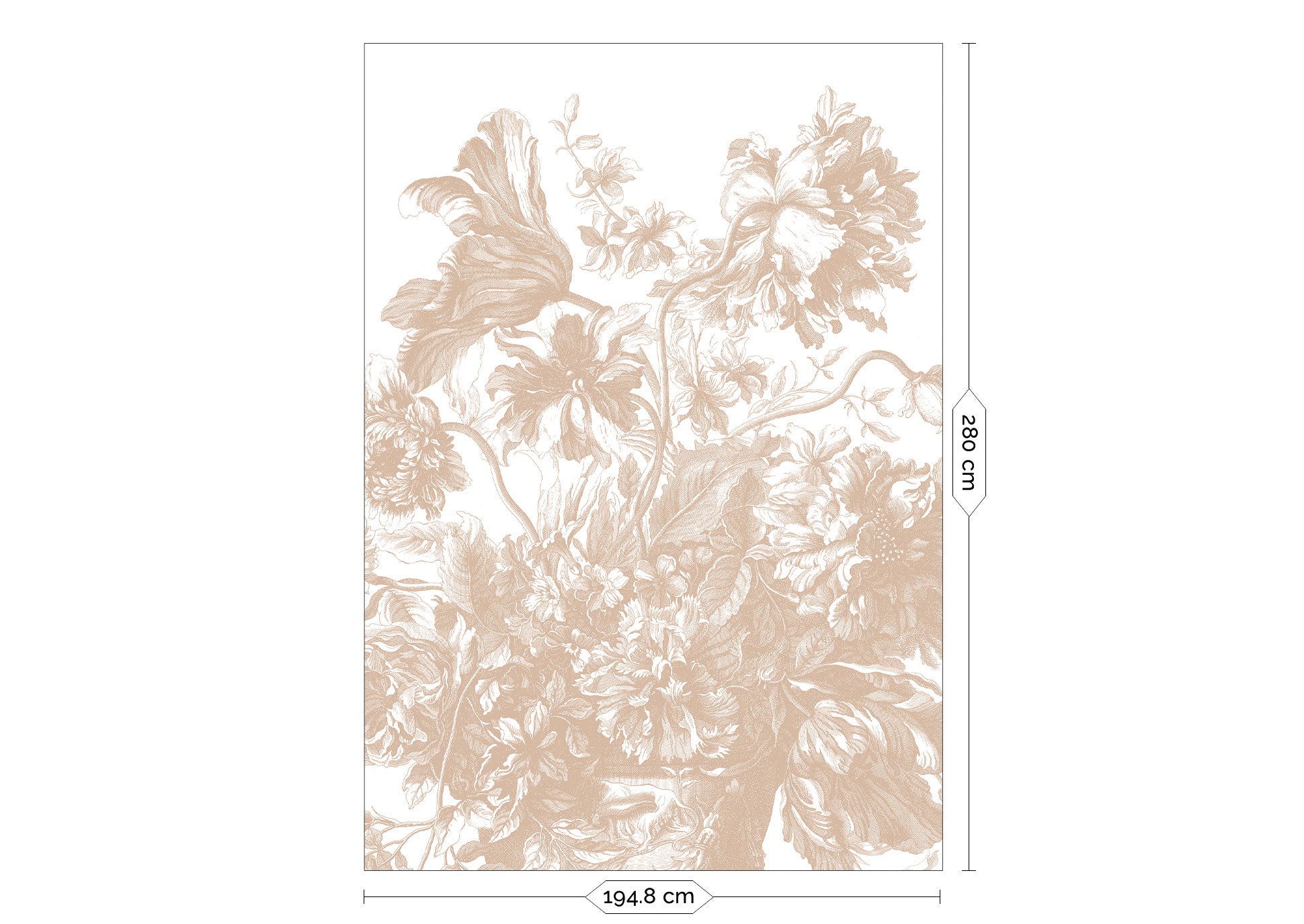 KEK Amsterdam Frans Uyterlinde Gradient Flowers FU-042 - 4 Sheets Behang